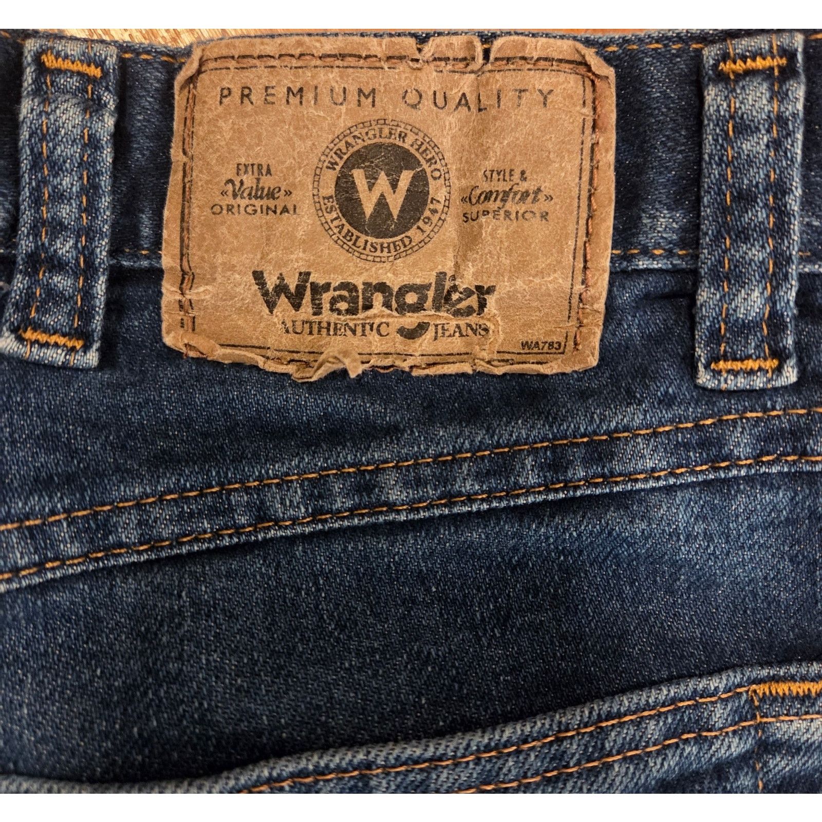 Wrangler Vintage Wrangler Jeans - Men's Blue Denim 38 x 29 Size US 38 / EU 54 - 4 Thumbnail