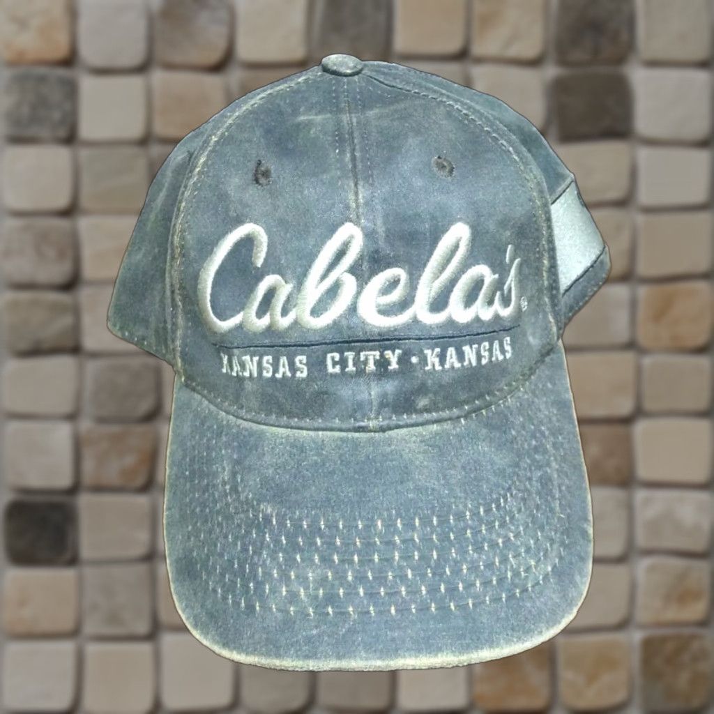 Vintage Cabela's Hat Cap Adjustable Gray Solid Baseball Cap Men Size ONE SIZE - 1 Thumbnail