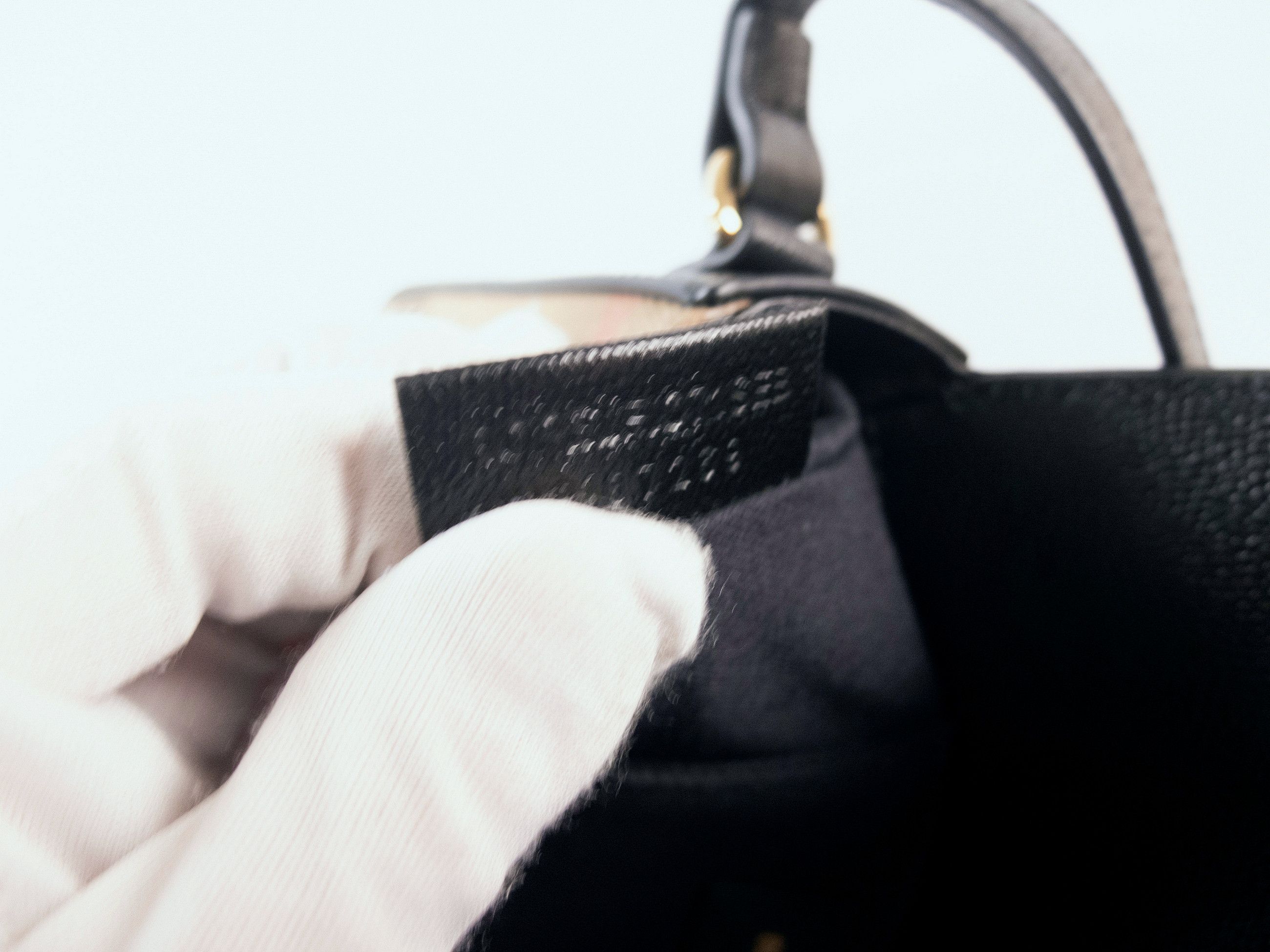 Burberry BURBERRY Hampshire black check leather crossbody bag Size ONE SIZE - 14 Thumbnail