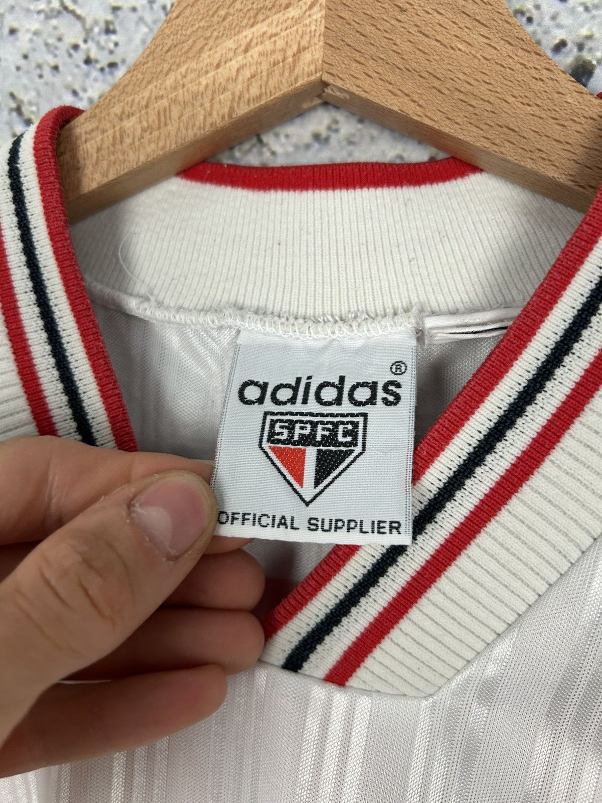 Adidas Vintage Adidas Sao Paolo 90s Soccer Jersey Football #7 Rare Size US M / EU 48-50 / 2 - 7 Thumbnail