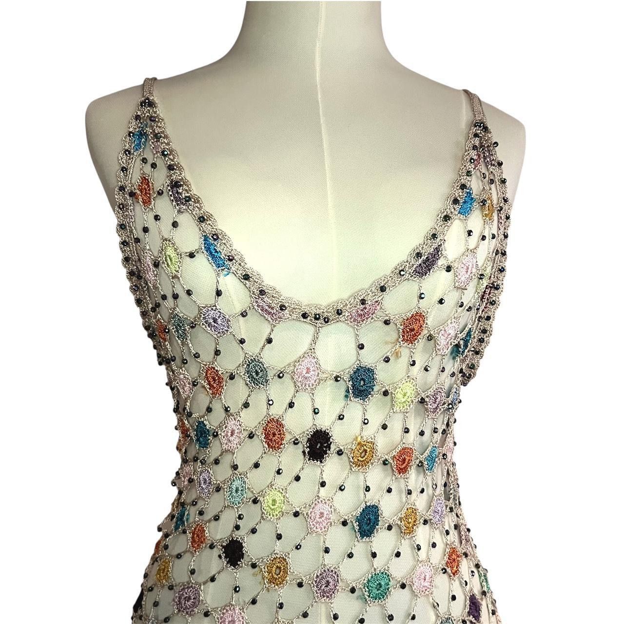 Other Multi-Color Crochet flower Mesh Tank Top Size S / US 4 / IT 40 - 5 Thumbnail