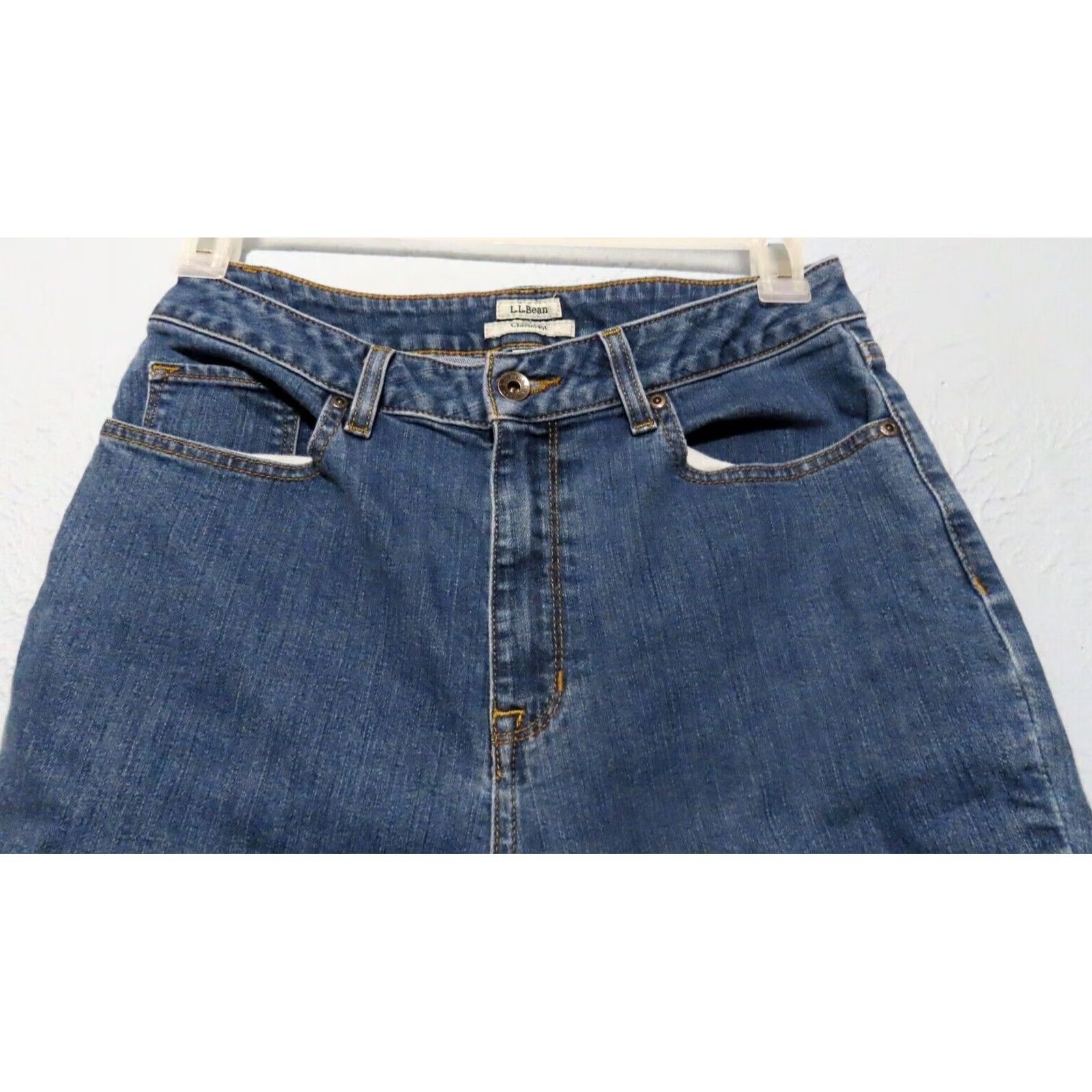 Vintage VINTAGE? LL Bean Womens Jeans 10 Regular Classic Fit True Shape Blue 29x28 Denim Straight High Rise Middle Wash Women Jeans Size 32" / US 10 / IT 46 - 5 Thumbnail