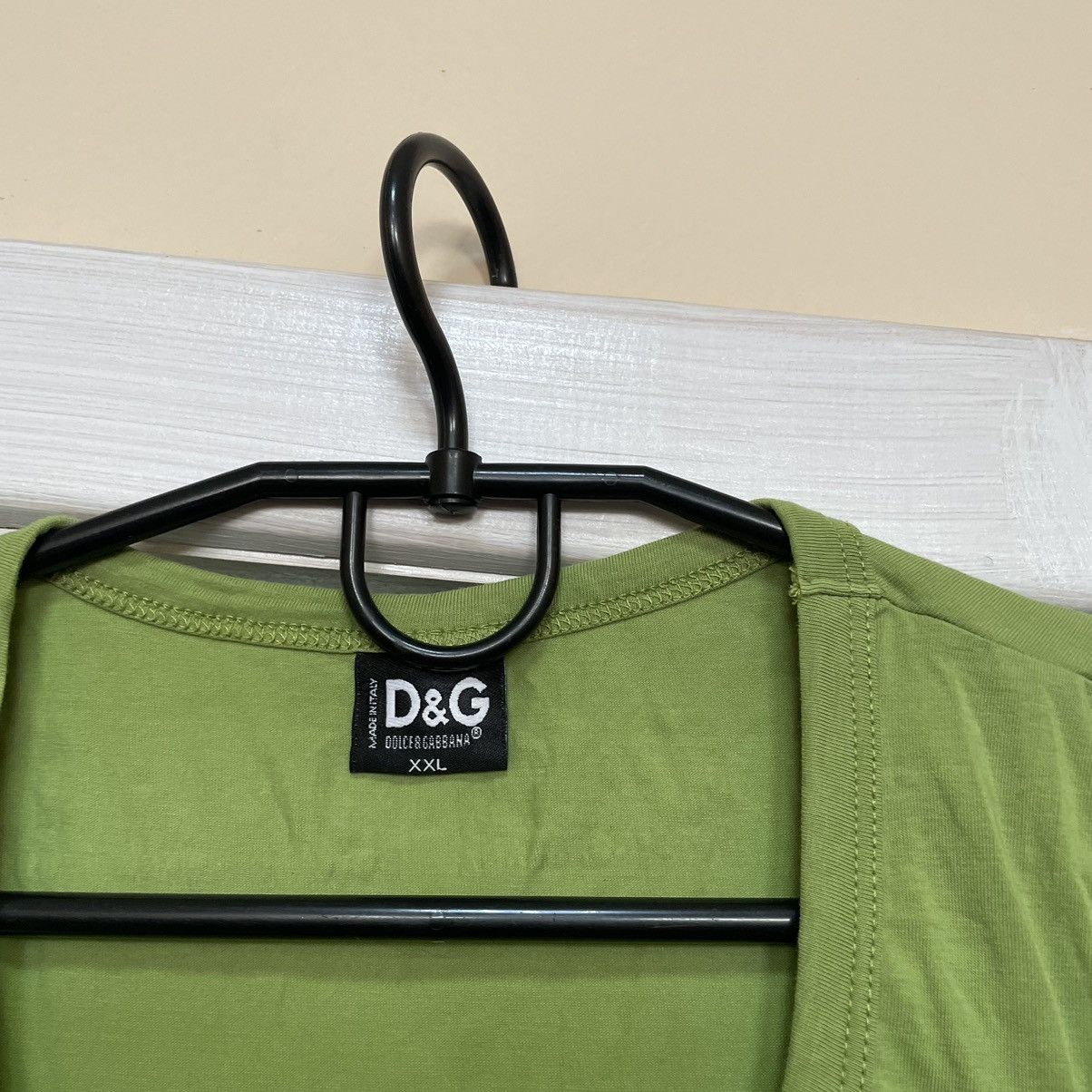 Japanese Brand × Vintage DOLCE GABANNA D&G green SLEEVELESS TANK TOP shirt tee Size US XL / EU 56 / 4 - 3 Thumbnail