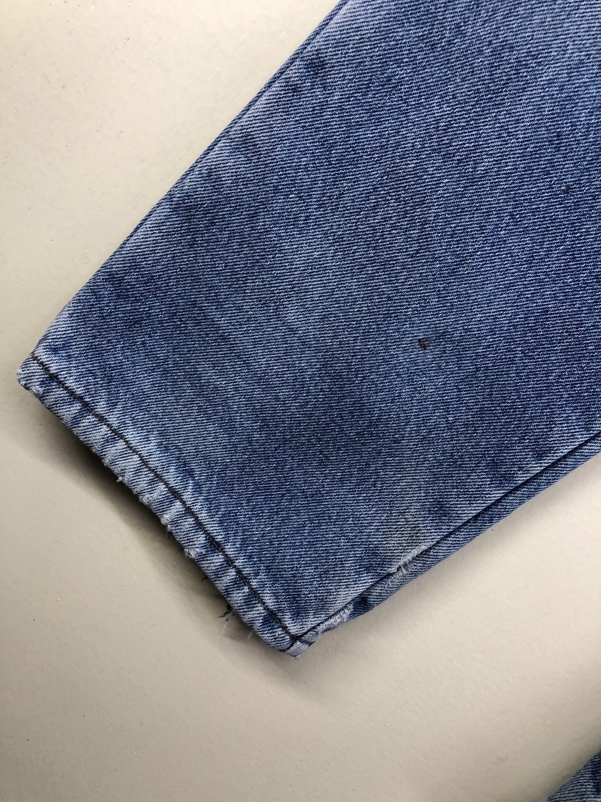 L.L. Bean Vintage L.L. Bean Lined Distressed Faded Blue Jeans Size US 31 - 14 Thumbnail