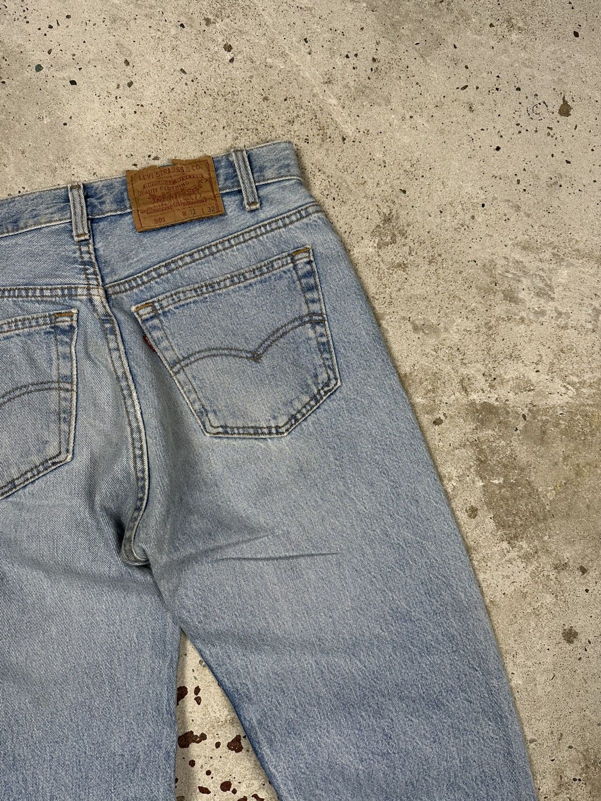Levi's Vintage 1992 Levi’s 501 Blue Jeans Denim Pants 90s made usa Size US 30 / EU 46 - 18 Thumbnail