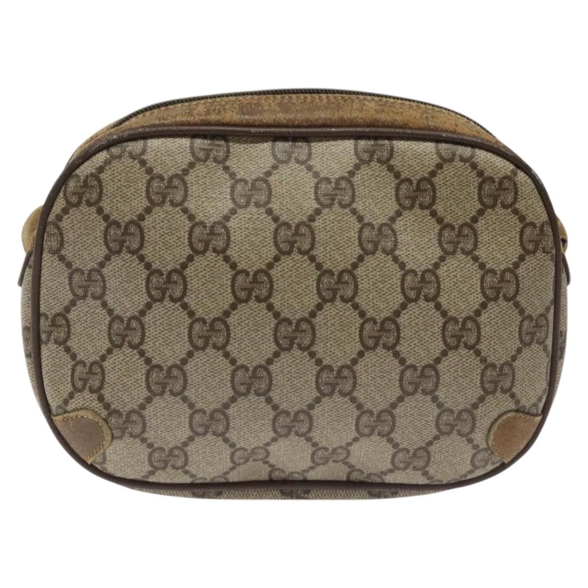 Gucci GUCCI GG Supreme Web Sherry Line Shoulder Bag Pvc Beige 89 Size ONE SIZE - 3 Thumbnail