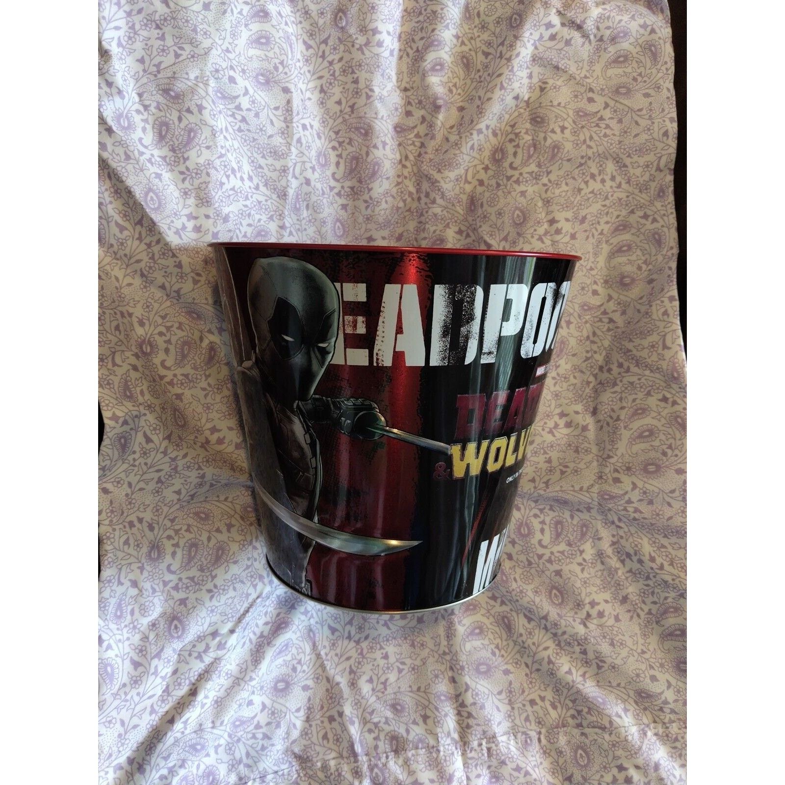 Other RARE Deadpool &Wolverine COLLECTIBLE Metal 230oz Popcorn Tin Size ONE SIZE - 1 Thumbnail