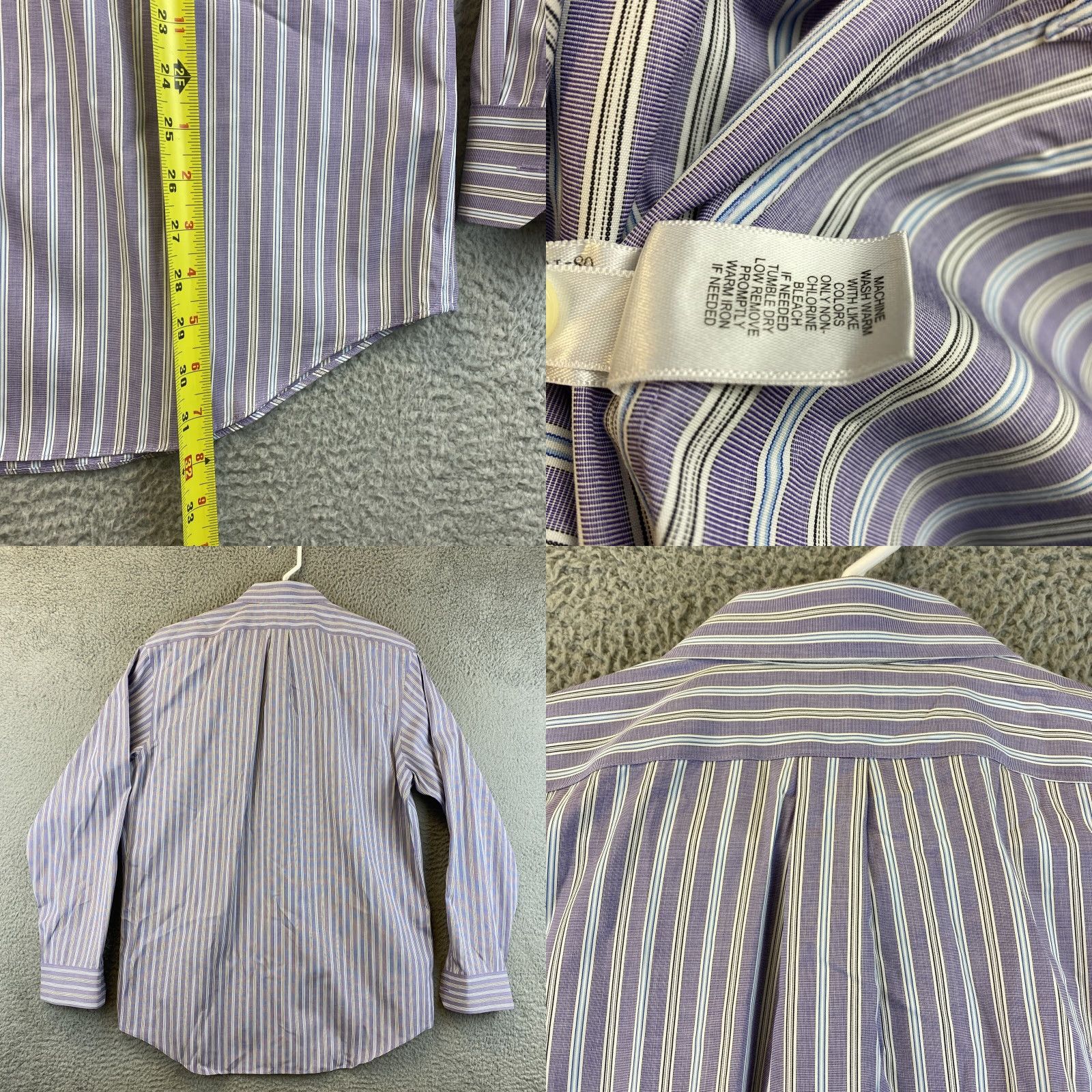 Banana Republic Banana Republic Men’s Size L 16 1/2 Button Up Dress Shirt Classic Fit 76-58 Size 42R - 8 Thumbnail