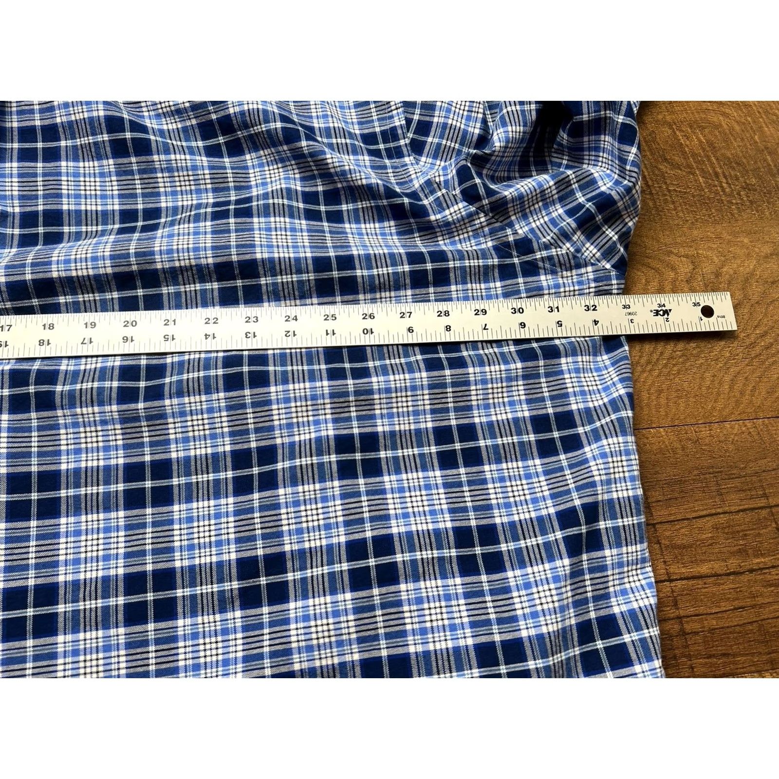 Polo Ralph Lauren Polo Ralph Lauren Shirt Mens 4XB Blue Plaid Oxford Button-Down Preppy Oxford Cotton Button Up Big & Tall Boys? Size US XXL / EU 58 / 5 - 7 Thumbnail