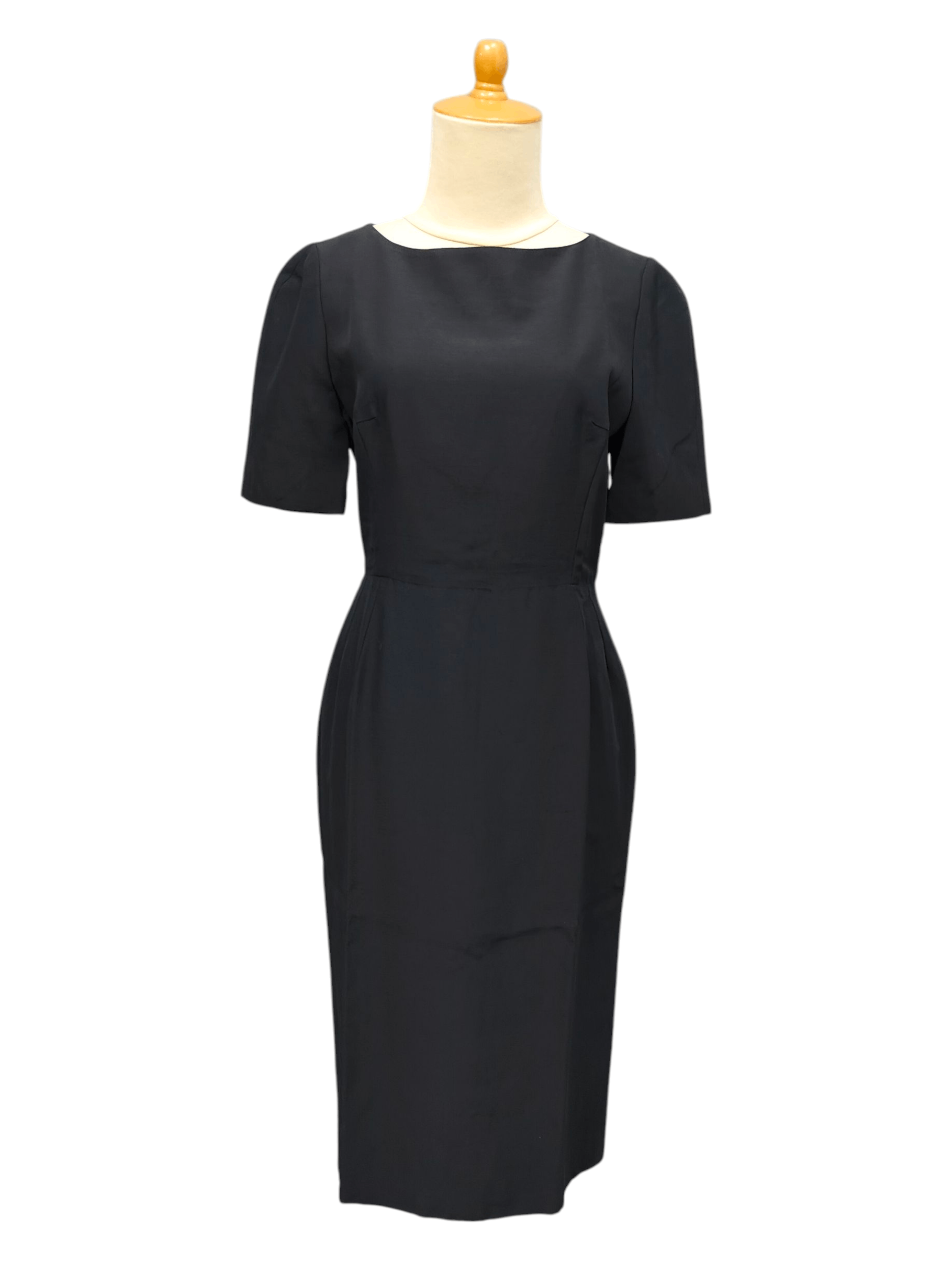 Nina Ricci 80s Nina Ricci Paris- Archive Structured Midi Dress Size S / US 4 / IT 40 - 1 Thumbnail