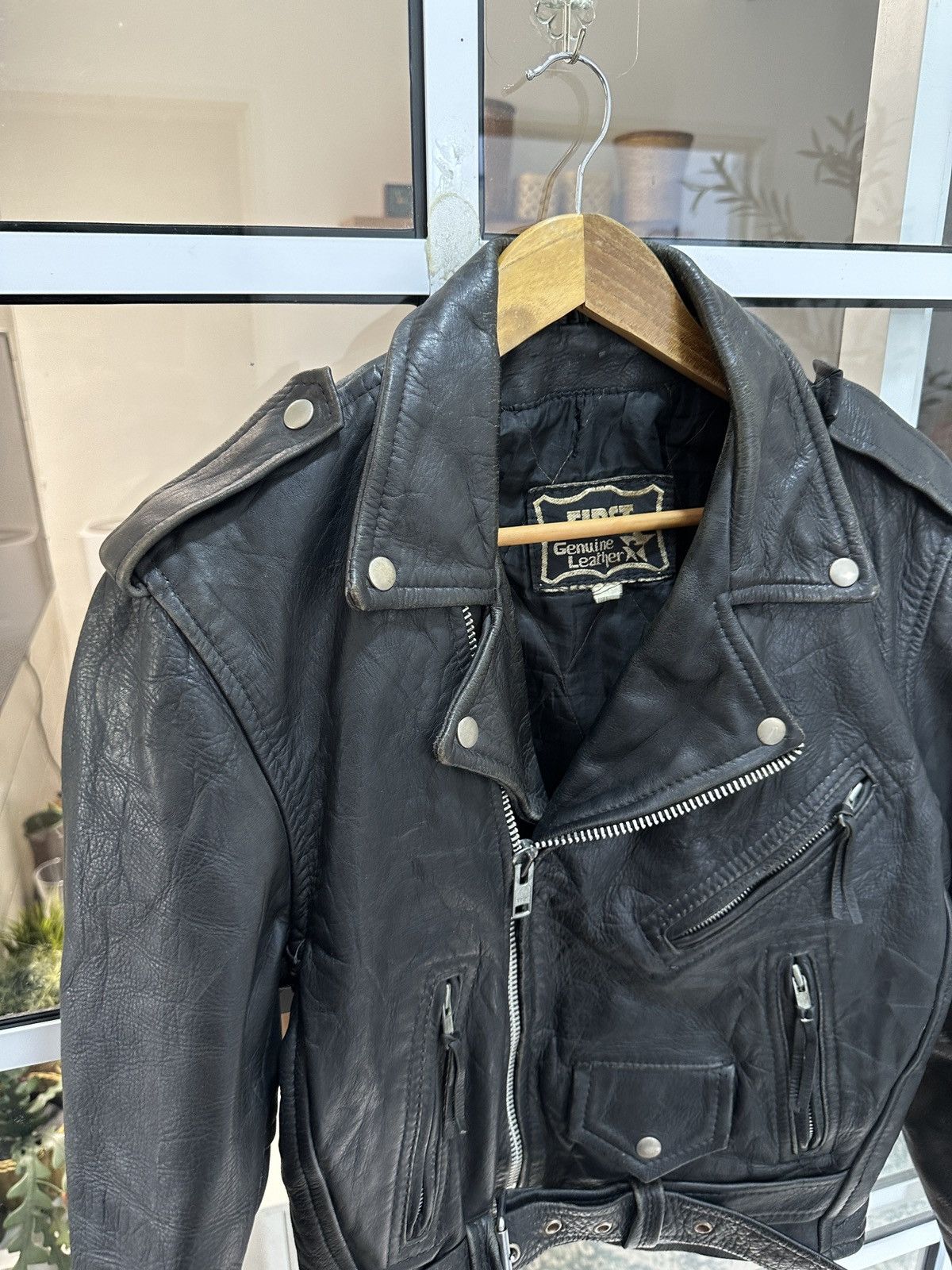 First MFG Co. 1980 First Genuine Leather Double Rider Biker Jacket Size US M / EU 48-50 / 2 - 20 Thumbnail