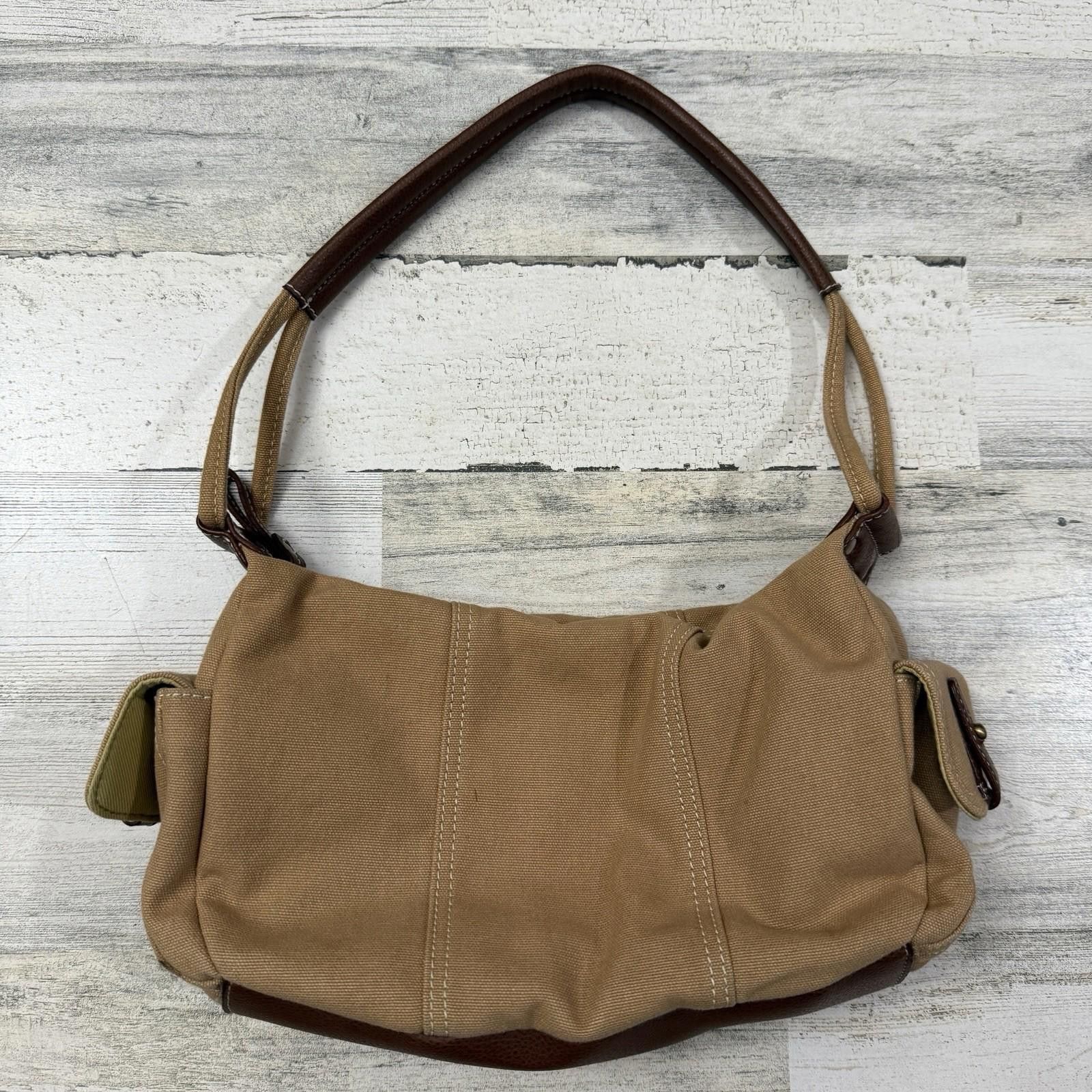 Y2K Sonoma Canvas Shoulder Bag in Brown, Women's