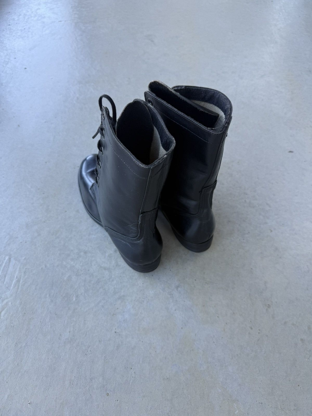 Vintage Vintage Military Black Leather Combat Boots Size US 7.5 / EU 40-41 - 4 Thumbnail