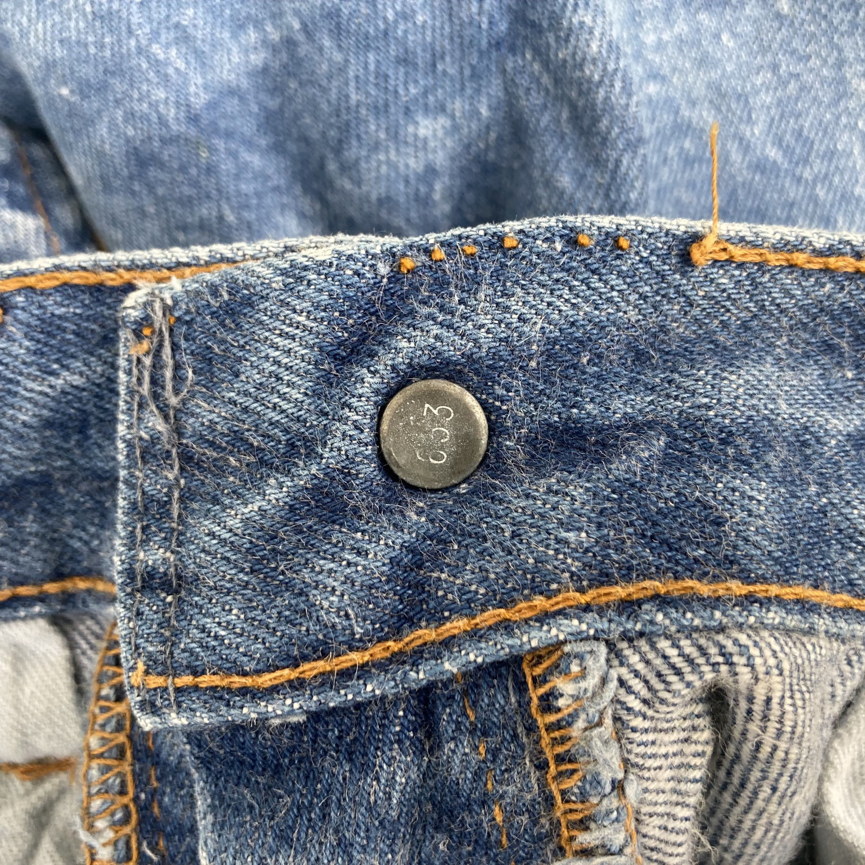 Levi's × Vintage Vtg Levis 501 Faded Blue 80s Jeans Size US 31 - 5 Thumbnail