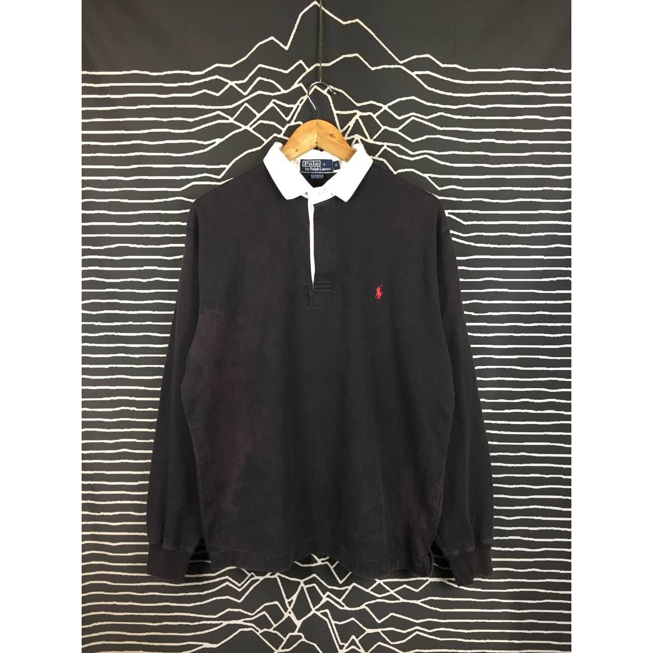 Polo Ralph Lauren Vtg Polo Ralph Lauren Small Logo Longsleeve Rugby Polo Tee Size US M / EU 48-50 / 2 - 2 Thumbnail