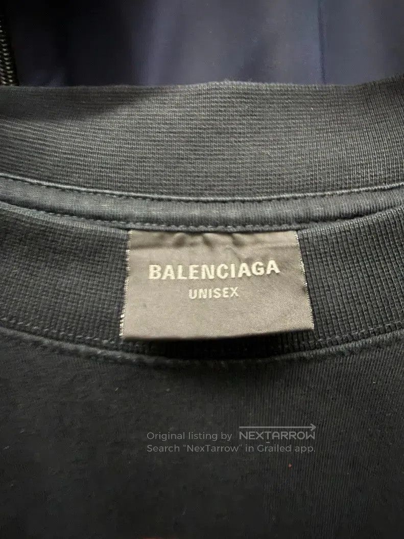 Balenciaga Balenciaga Black tape letter short-sleeve T-shirt Size US M / EU 48-50 / 2 - 6 Thumbnail