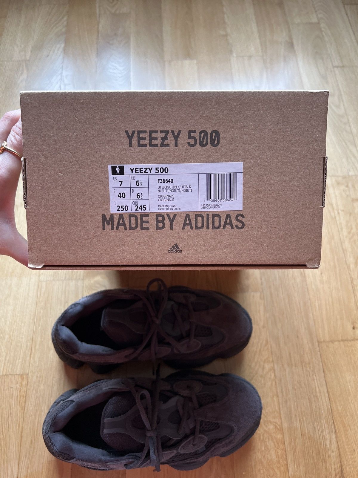 Adidas yeezy boost 500 black sneakers