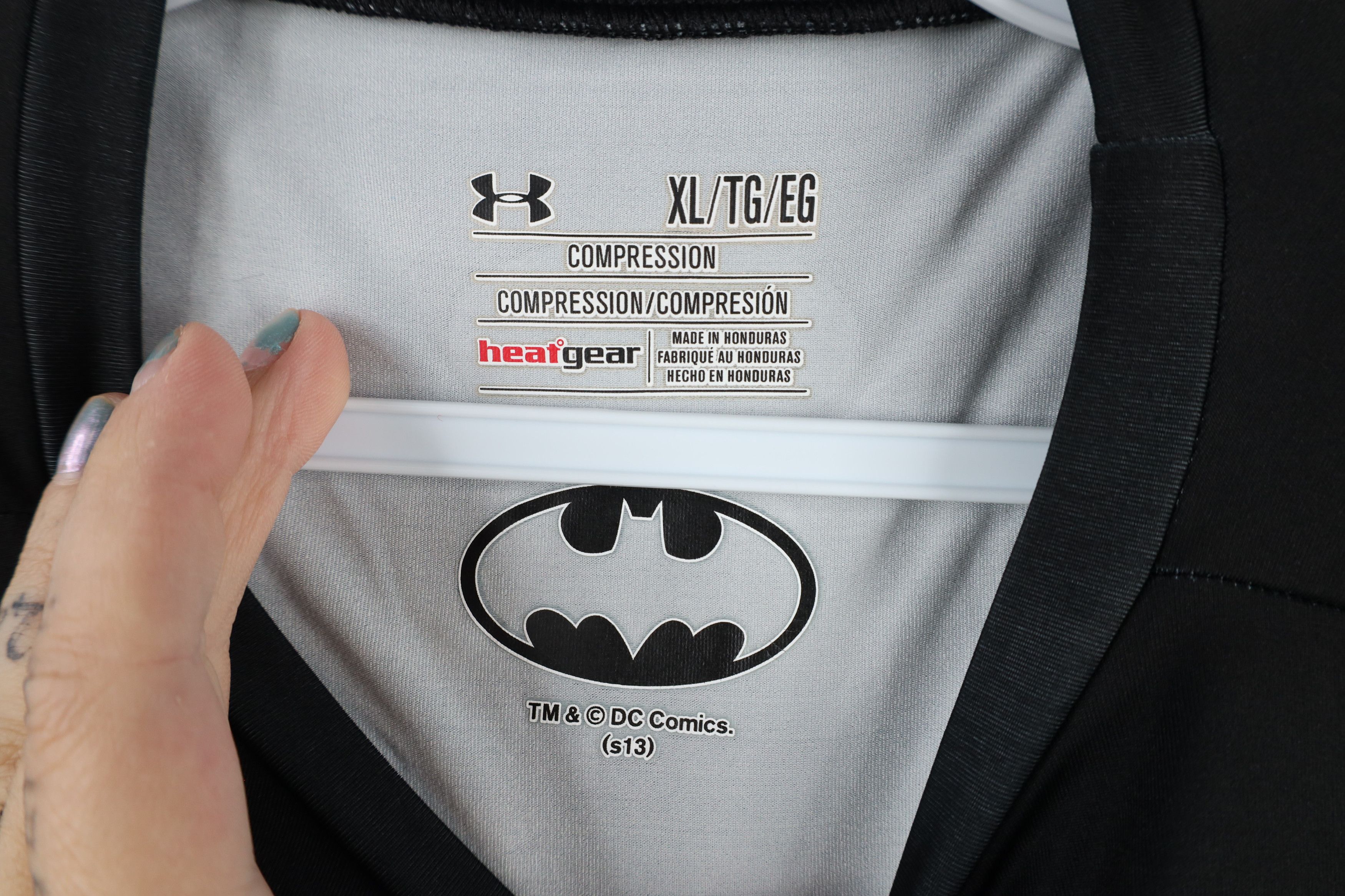 Under Armour × Vintage Under Armour Compression Superhero Batman Training T-Shirt Size US XL / EU 56 / 4 - 10 Thumbnail