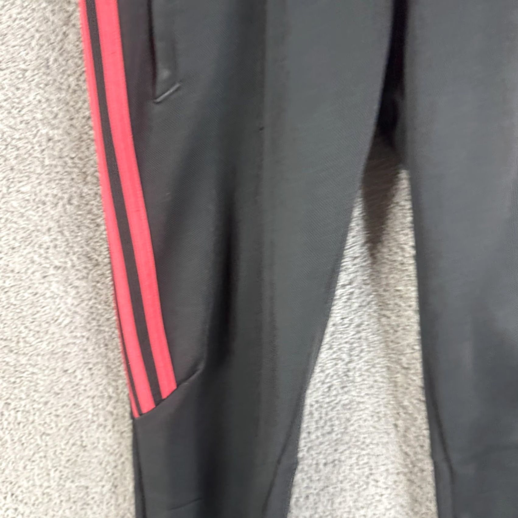 Adidas Adidas Climacool Track Pants Mens XS Black Pink 3 Stripe Zip Ankle Athletic Track Pants Mens XS Black Pink Striped Climacool Tapered Size US 27 - 5 Thumbnail