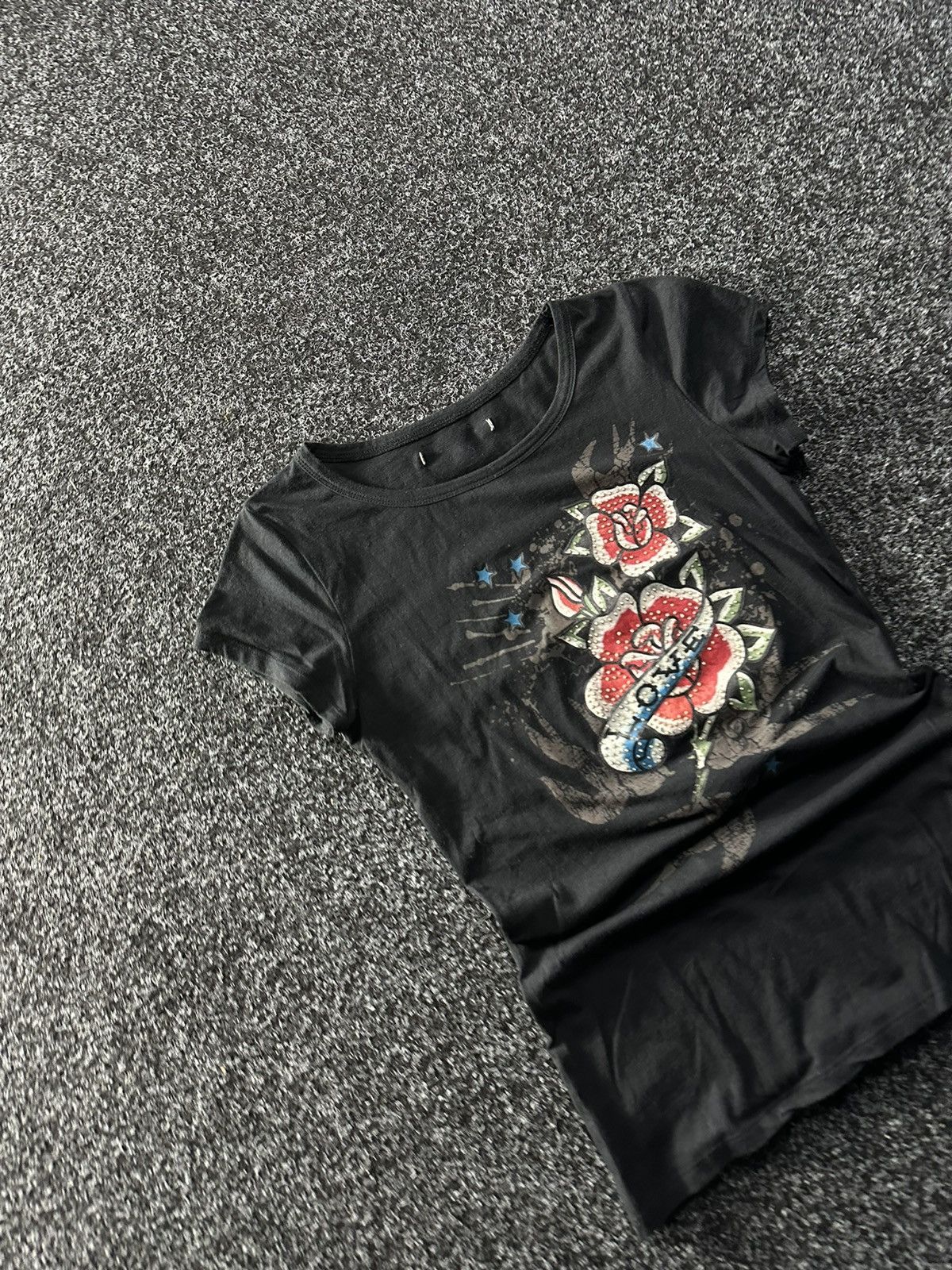 Designer × Ed Hardy 🚨Vintage Ed Hardy STYLE big True Love Logo Women JPG style Size S / US 4 / IT 40 - 2 Thumbnail