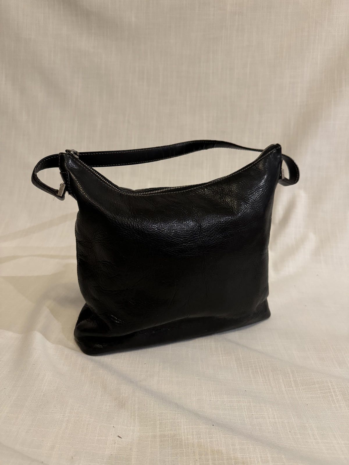 Designer Stylish Kate Spade Black Leather Hobo Bag Size ONE SIZE - 7 Thumbnail