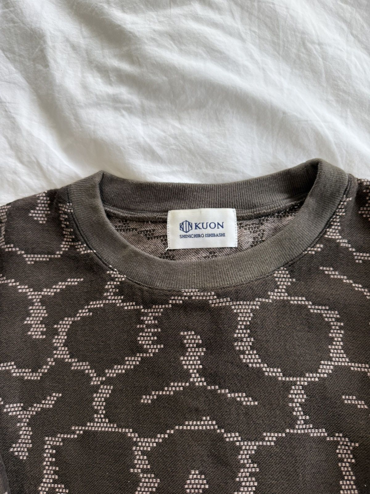 KUON Kuon Brown and Pink Jacquard Sweater Size US S / EU 44-46 / 1 - 2 Thumbnail