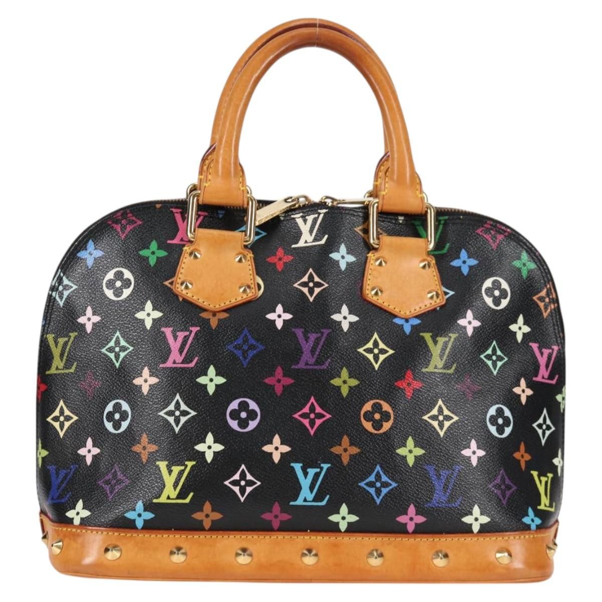 Louis Vuitton LOUIS VUITTON Monogram Multicolor Alma Hand Bag Black M92646 Size ONE SIZE - 2 Thumbnail
