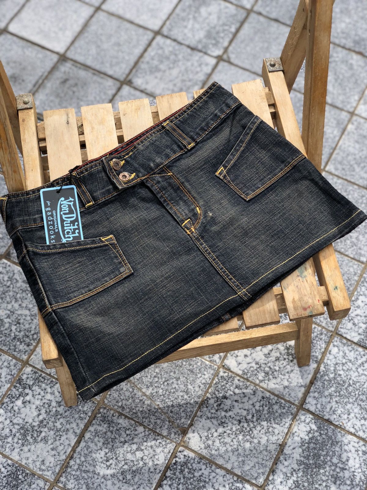 Vintage × Von Dutch Vintage Von Dutch mini skirt Y2K Size 27" / US 4 / IT 40 - 1 Thumbnail