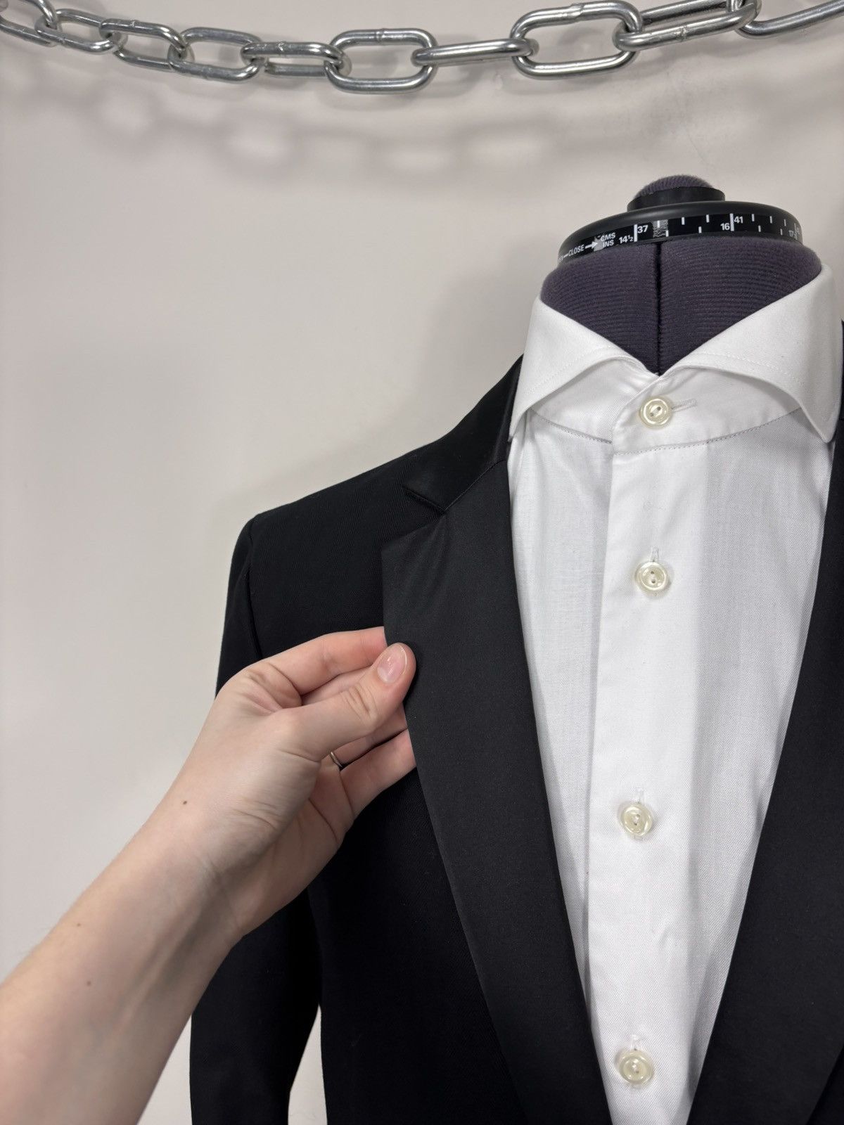 Diesel Diesel Carin-D NWT Men’s Cotton Black Dinner Jacket Tuxedo Size 40R - 11 Thumbnail