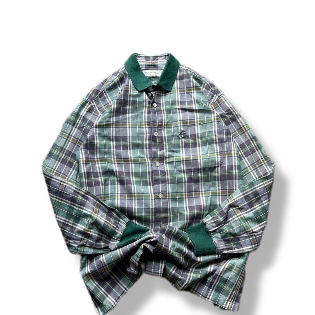 Burberry Vintage Burberry Plaid Polo Shirt Size US M / EU 48-50 / 2 - 2 Thumbnail