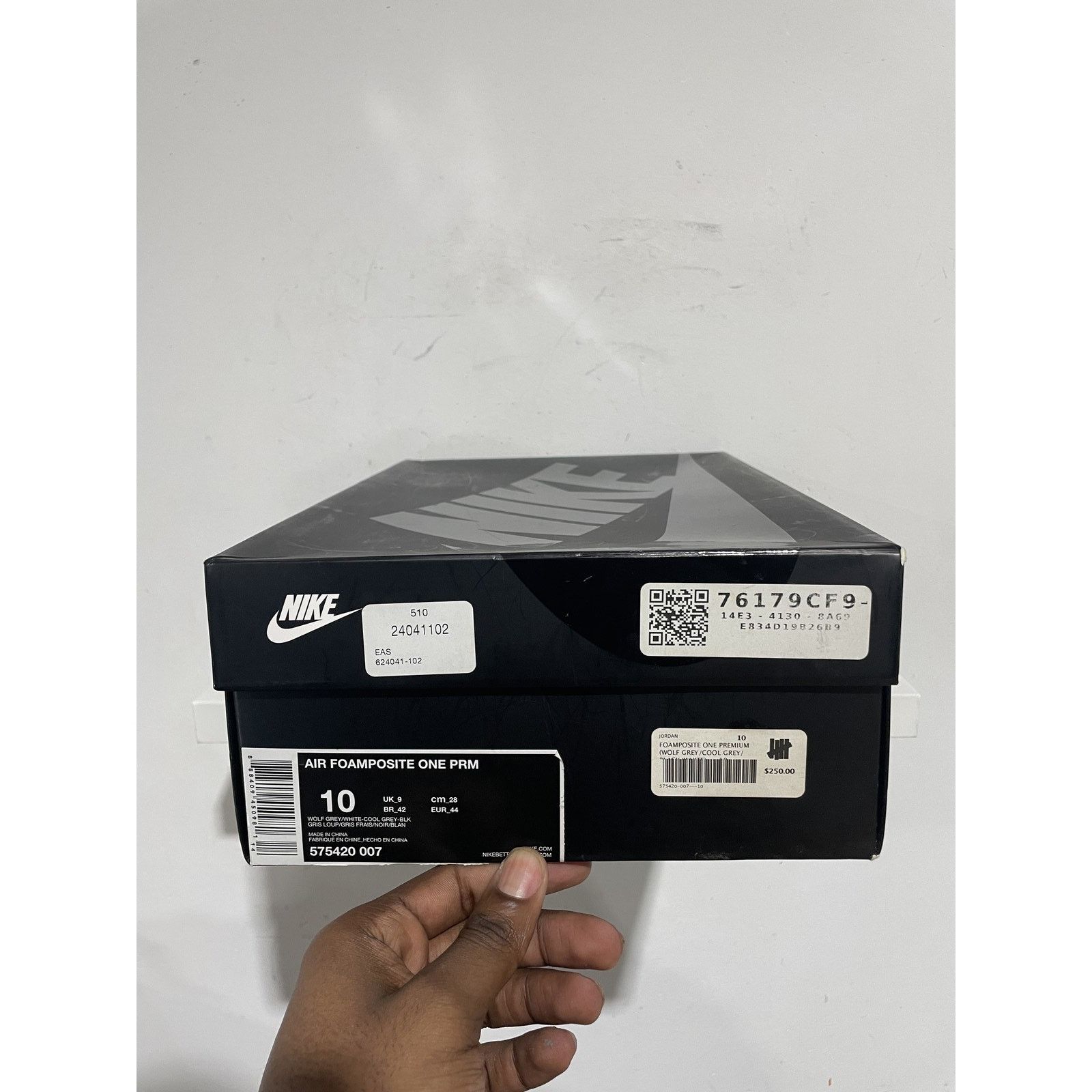 Nike NIKE AIR FOAMPOSITE ONE WOLF GREY SUEDE SIZE 10 PREOWNED Size US 10 / EU 43 - 7 Thumbnail