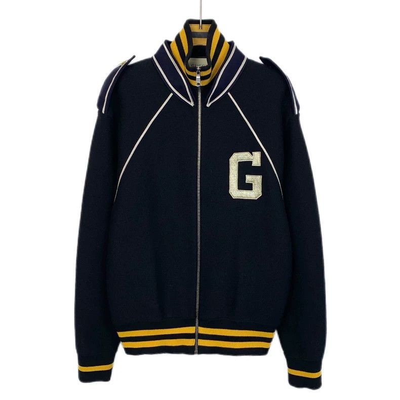 Gucci Gucci Color block side logo printed lapel zipper jacket 250 Size US S / EU 44-46 / 1 - 1 Thumbnail