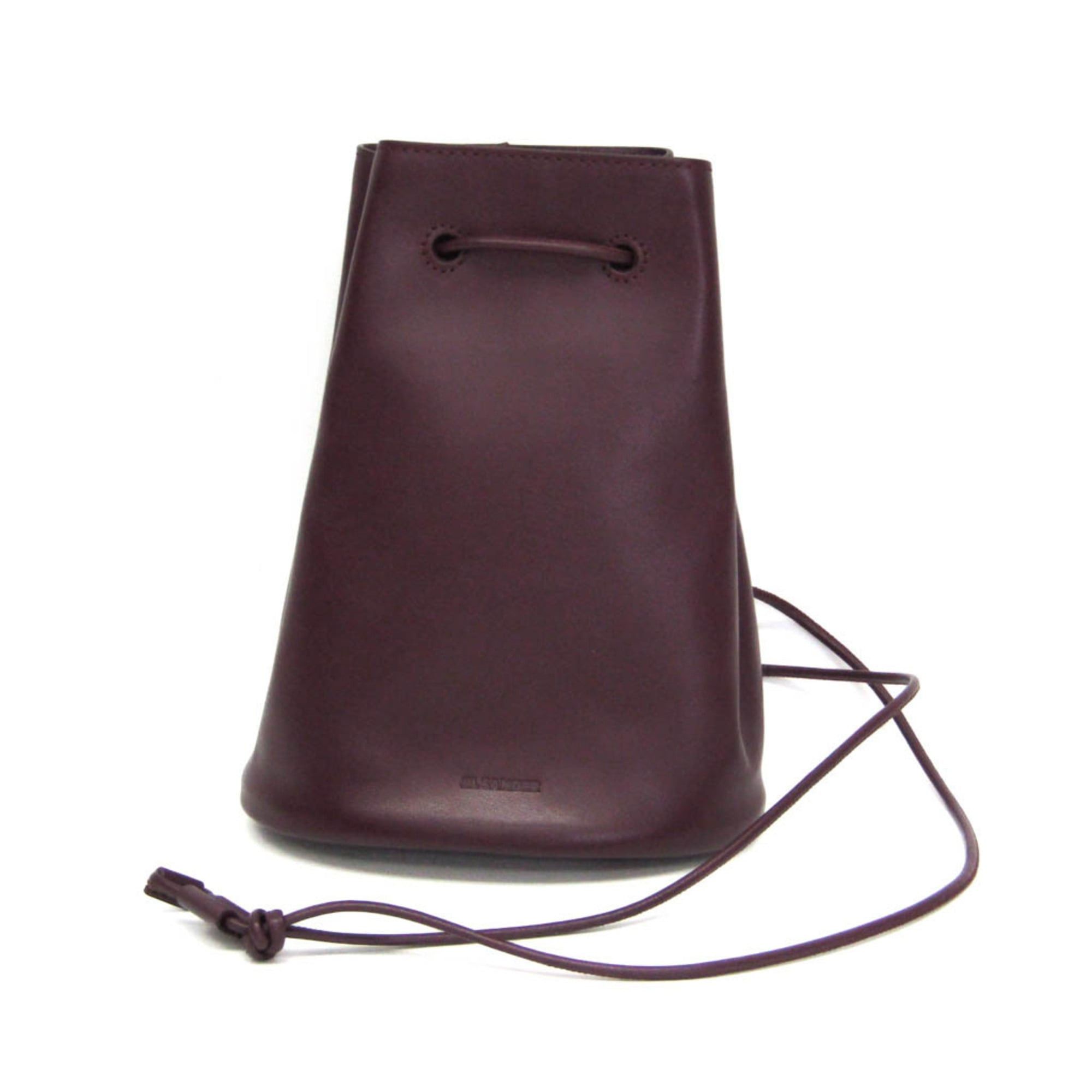 Jil Sander Jil Sander Crossbody Drawstring Bag J25WG0009 P5712 Men,Women Leather Handbag,Shoulder Bag Wine Size ONE SIZE - 1 Thumbnail