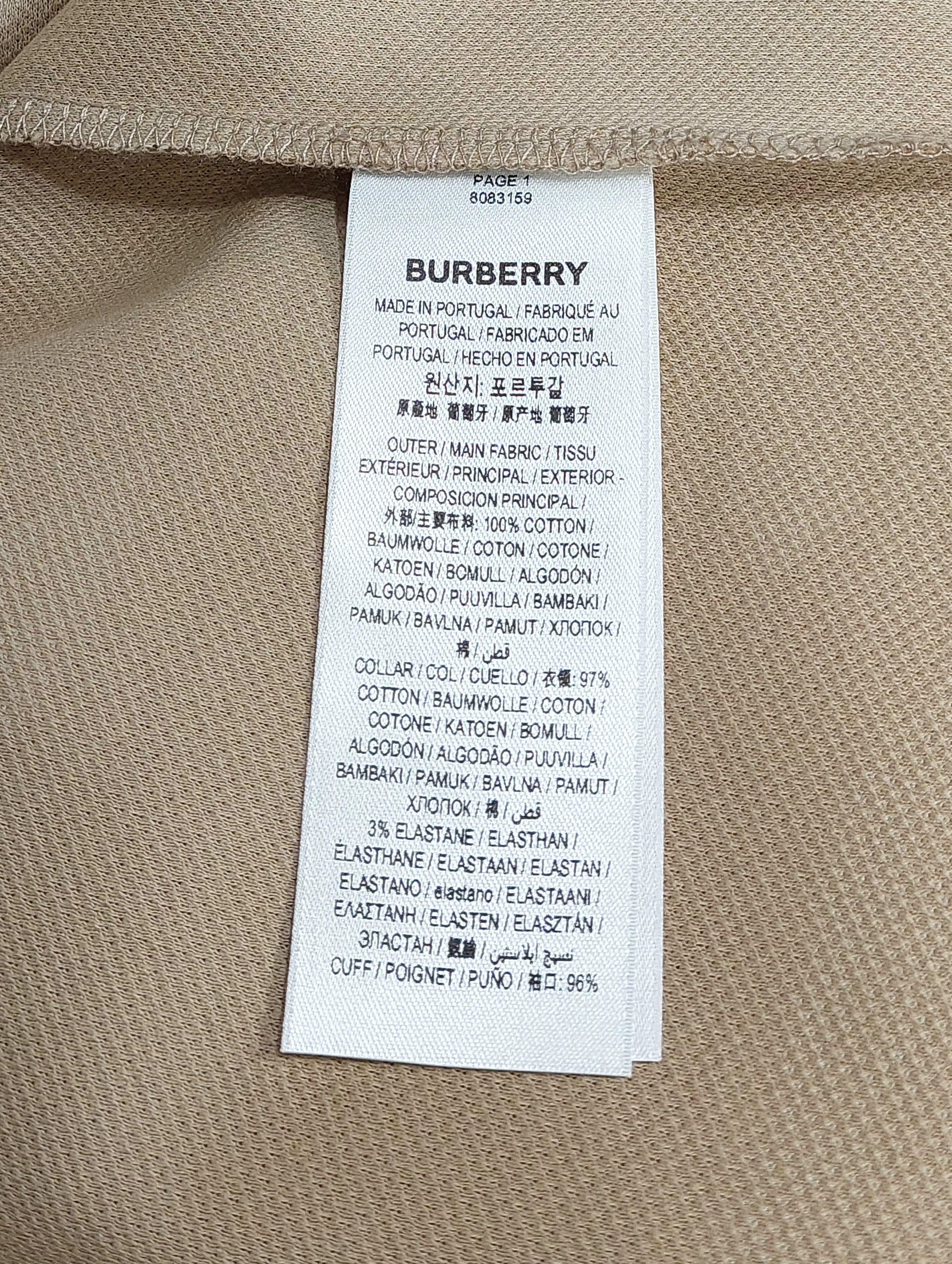 Burberry TB logo embroidered polo shirt - beige S Size US S / EU 44-46 / 1 - 4 Thumbnail