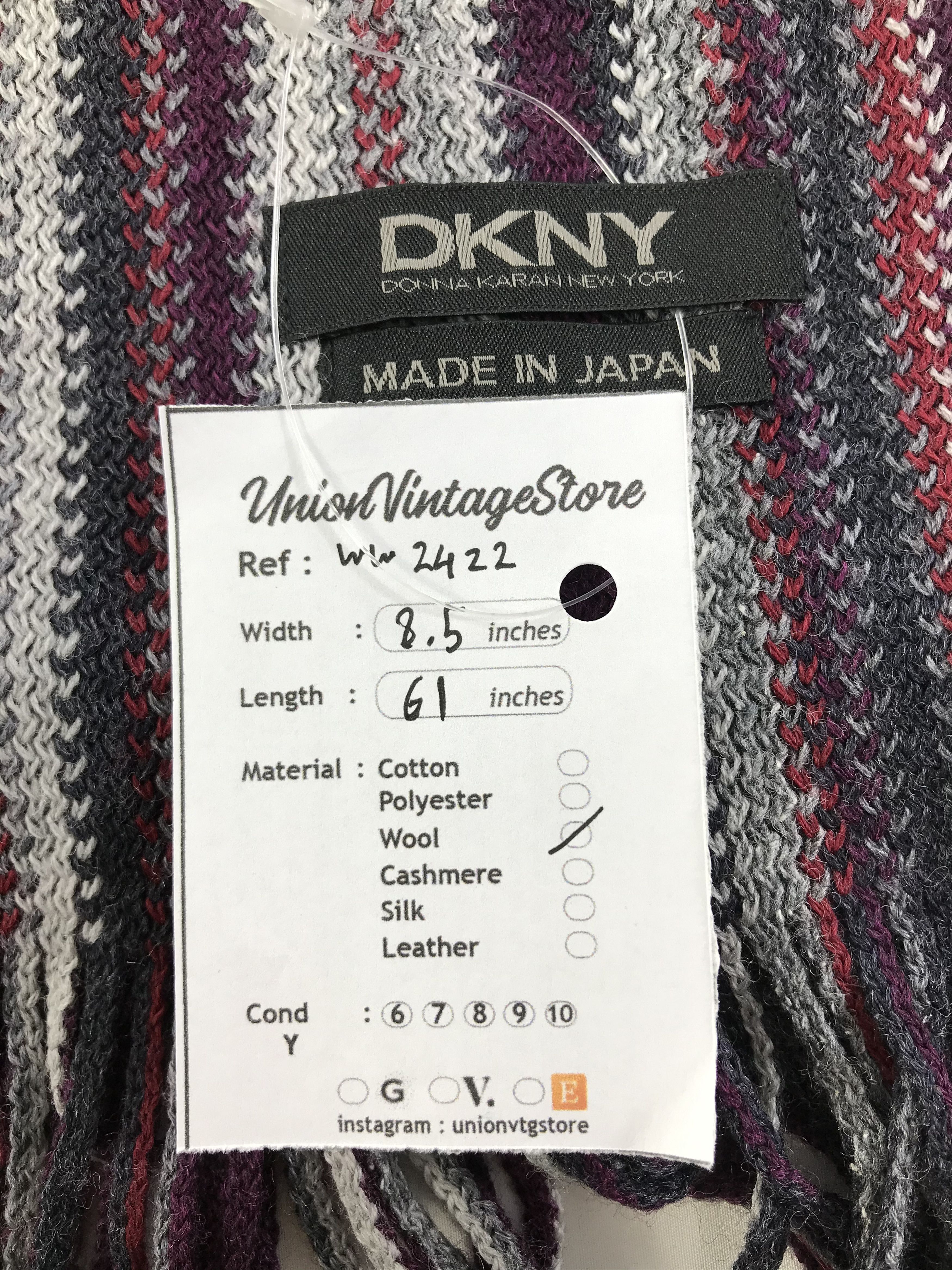 DKNY × Vintage DKNY Scarf / Muffler / Neckwear - WW2422 Size ONE SIZE - 4 Thumbnail