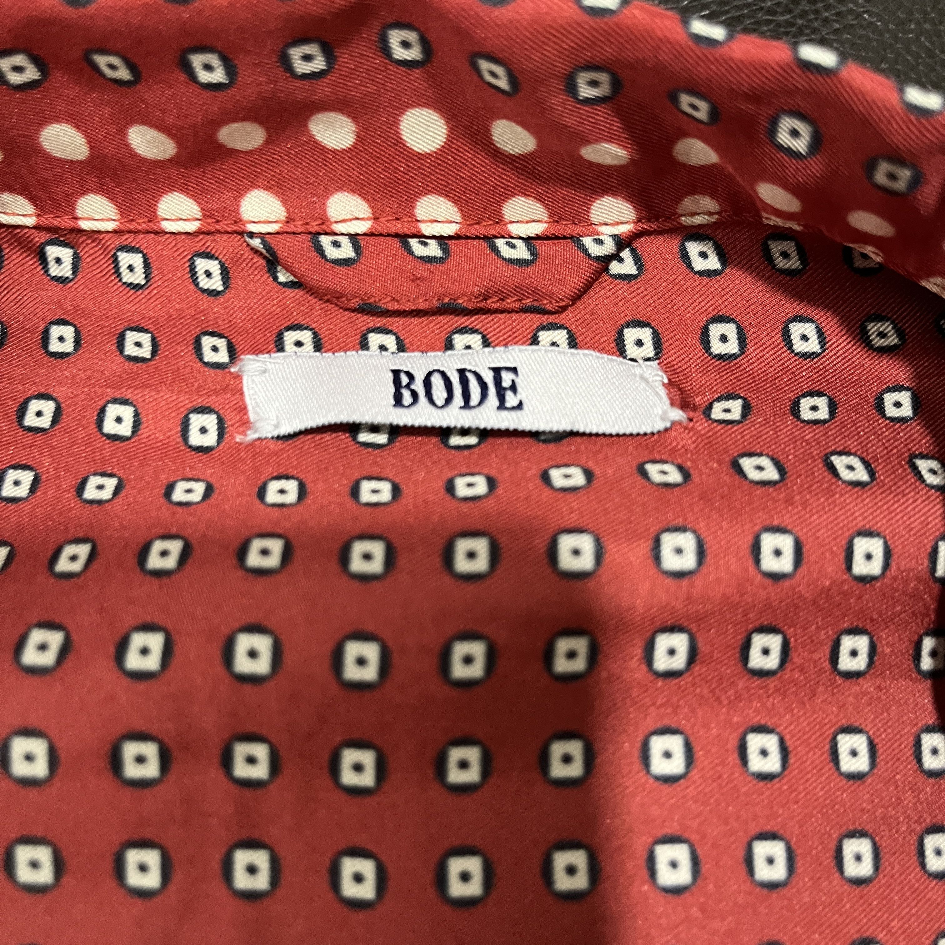 Bode SSENSE Exclusive Red Plaid Shelter Shirt Size US M / EU 48-50 / 2 - 3 Thumbnail