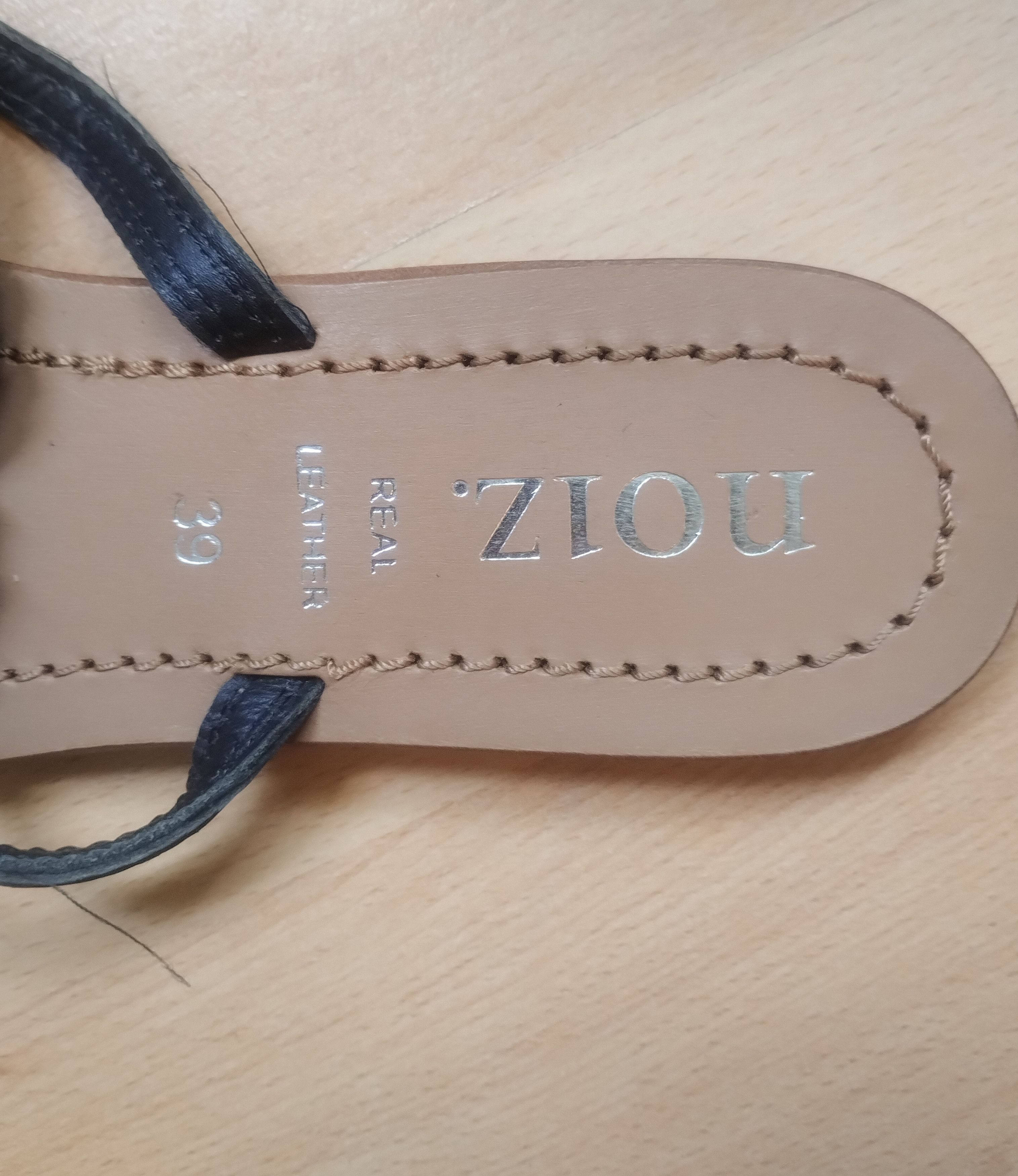 Other No1Z 100% Leather Beaded Flat Sandals – Size 38 Size US 8 / IT 38 - 6 Thumbnail
