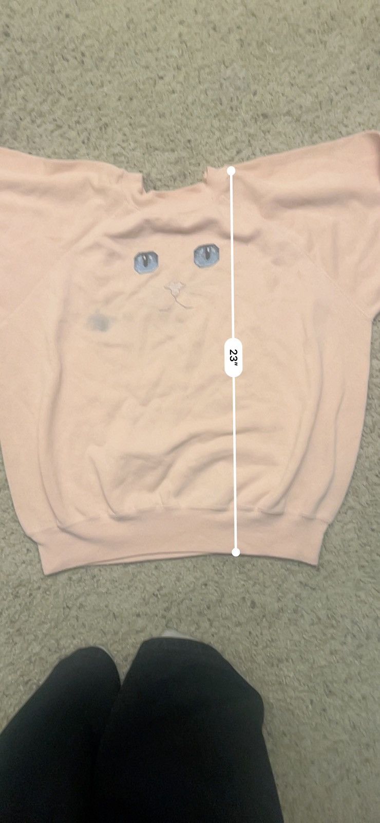 Other 1960s Vintage embroidered kitten cat ultra sweats Size US L / EU 52-54 / 3 - 5 Thumbnail
