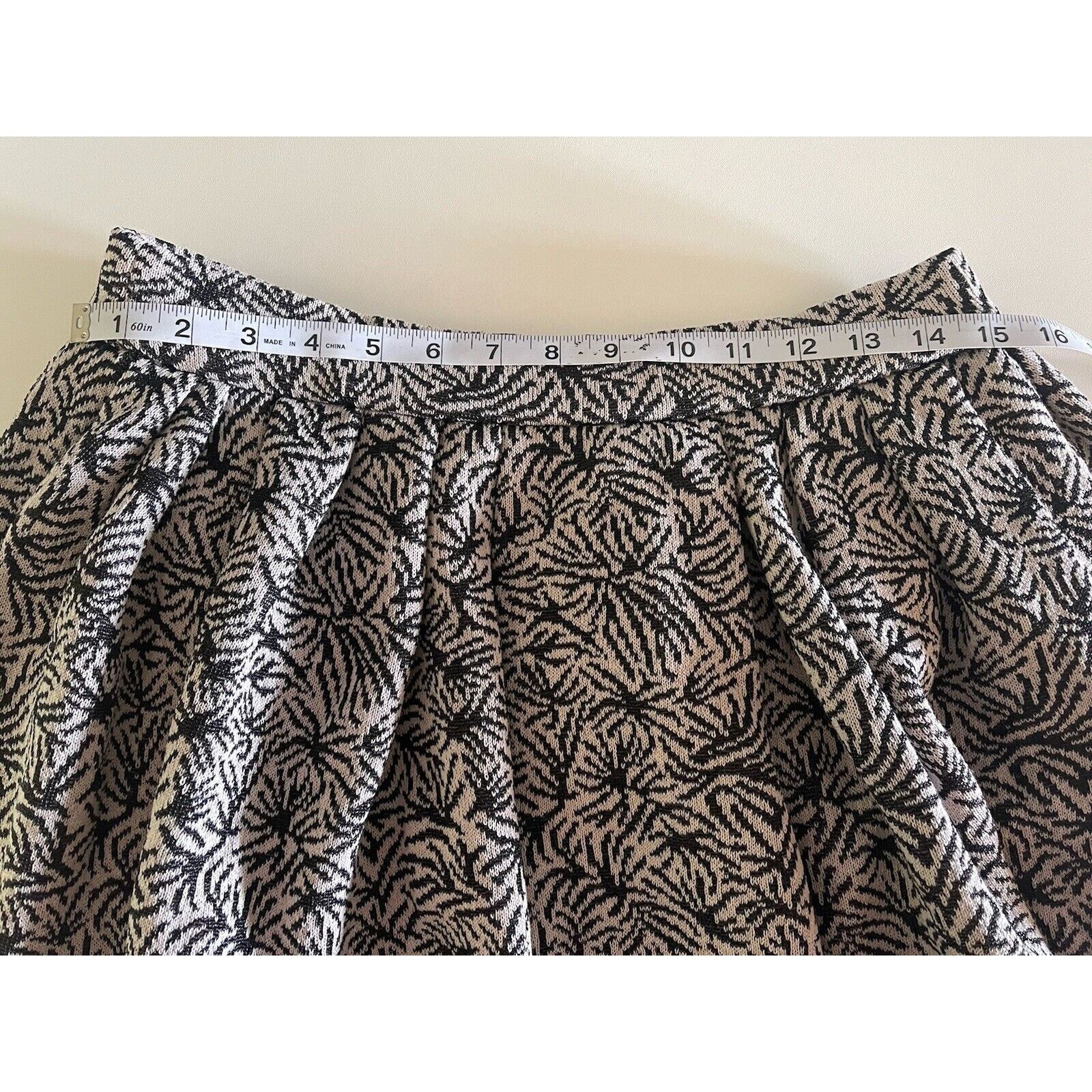 Other Thierry Colson Wool Mini Skirt Black Cream Pleated Small Size 27" / US 4 / IT 40 - 8 Thumbnail