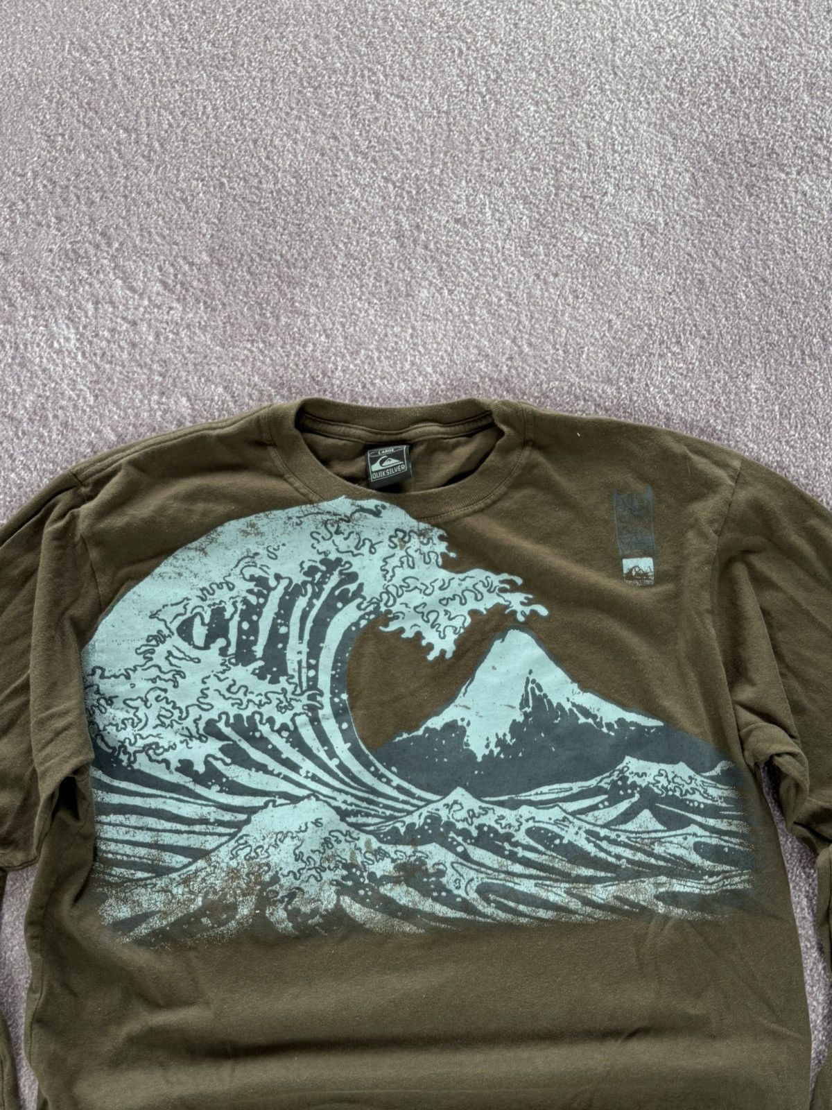 Quiksilver Rare Vintage 90s Brown Quicksilver Long Sleeve Size US L / EU 52-54 / 3 - 2 Thumbnail