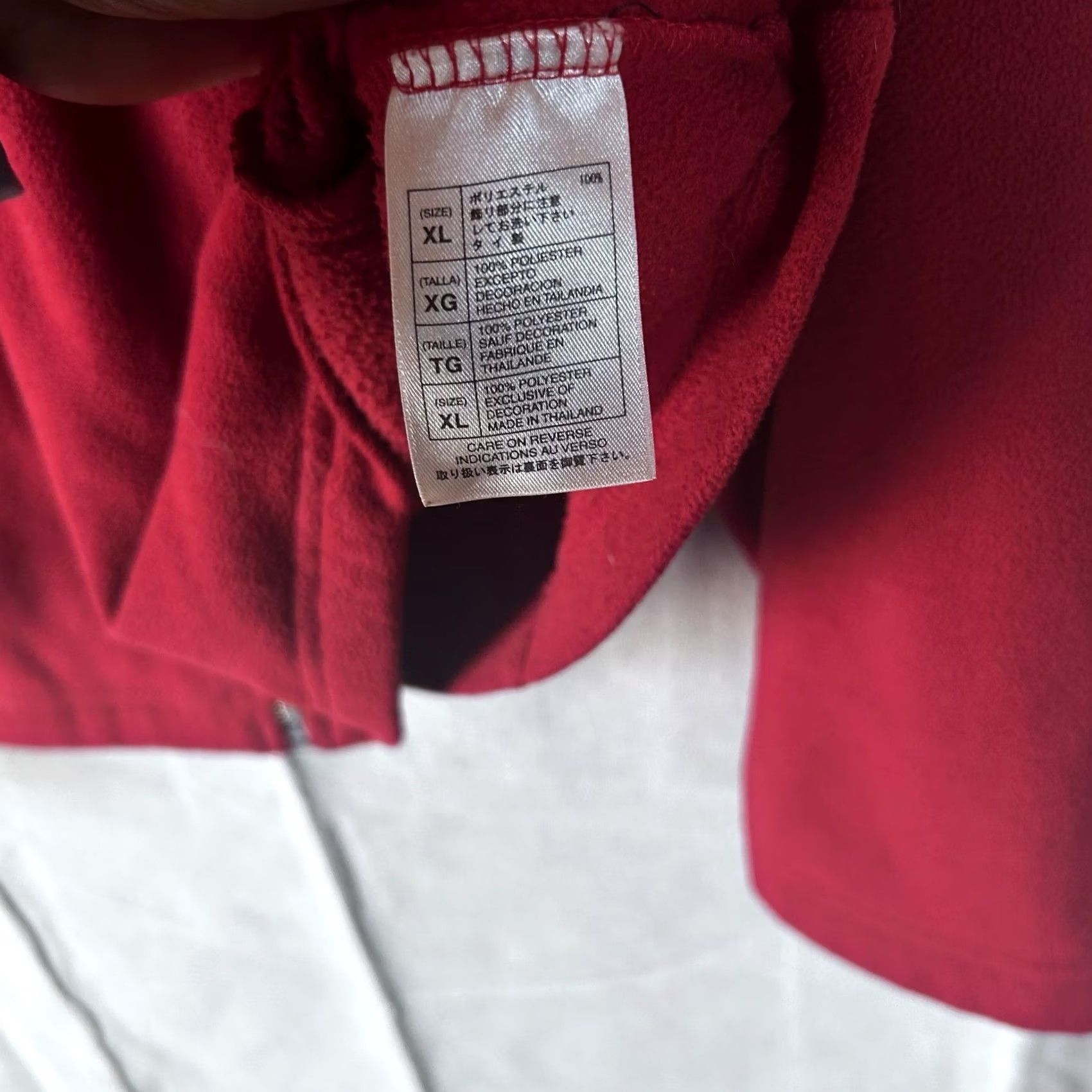 Disney Disney Parks Walt Disney World Mickey Mouse Red Fleece Jacket Mens XL Full Zip Bomber Jacket Size US XL / EU 56 / 4 - 4 Thumbnail
