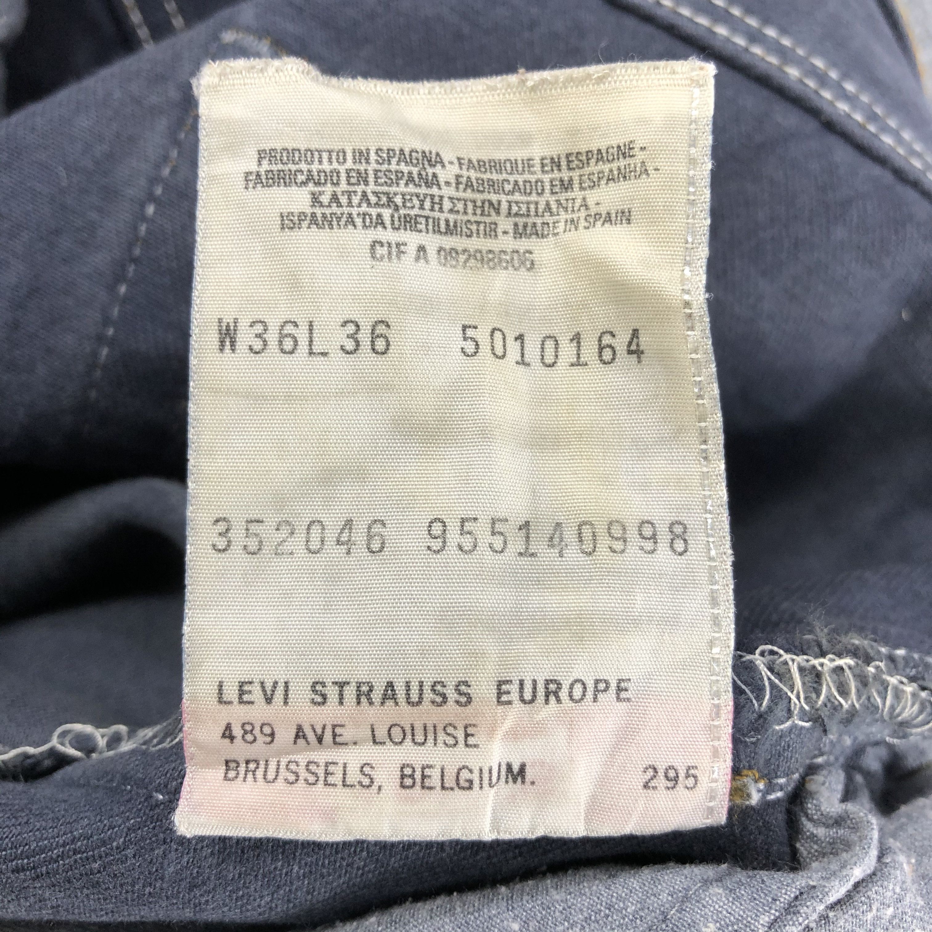 Levi's 90s Vintage Levis 501 Earth Tone Jeans-J1655 Size US 36 / EU 52 - 13 Thumbnail