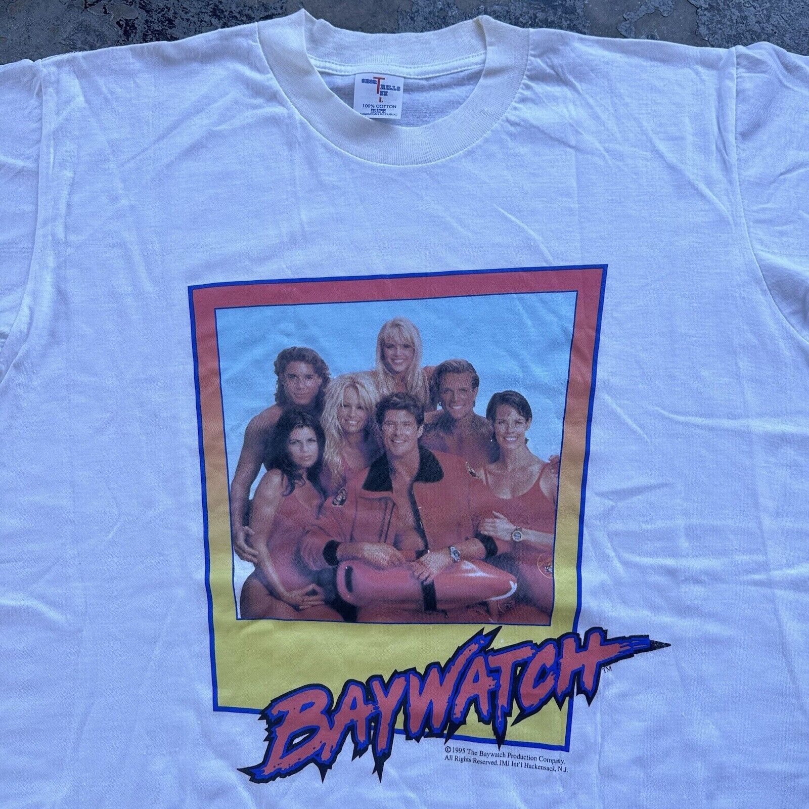 Vintage Vintage 1995 Baywatch Character Portrait TV Show T-Shirt Size US L / EU 52-54 / 3 - 1 Thumbnail