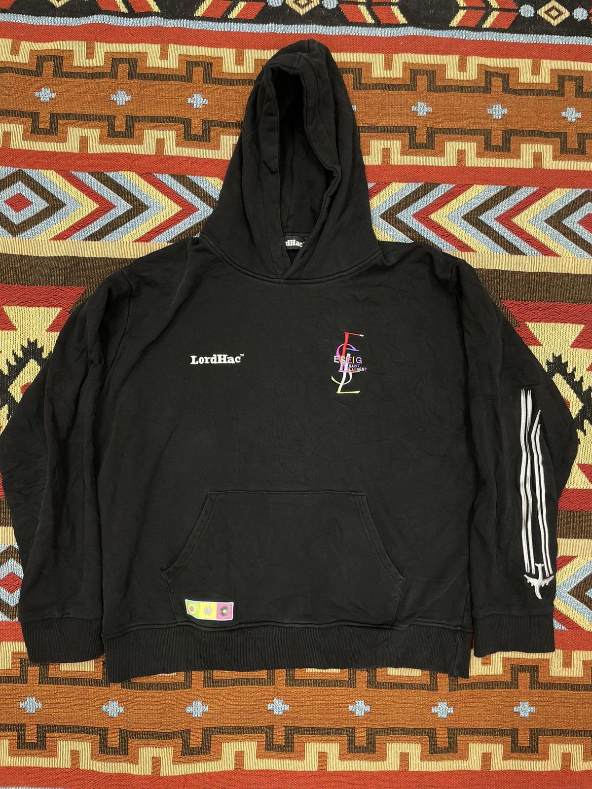 Designer × Vintage LordHac Saint Laurent Hoodie Size US XL / EU 56 / 4 - 1 Thumbnail