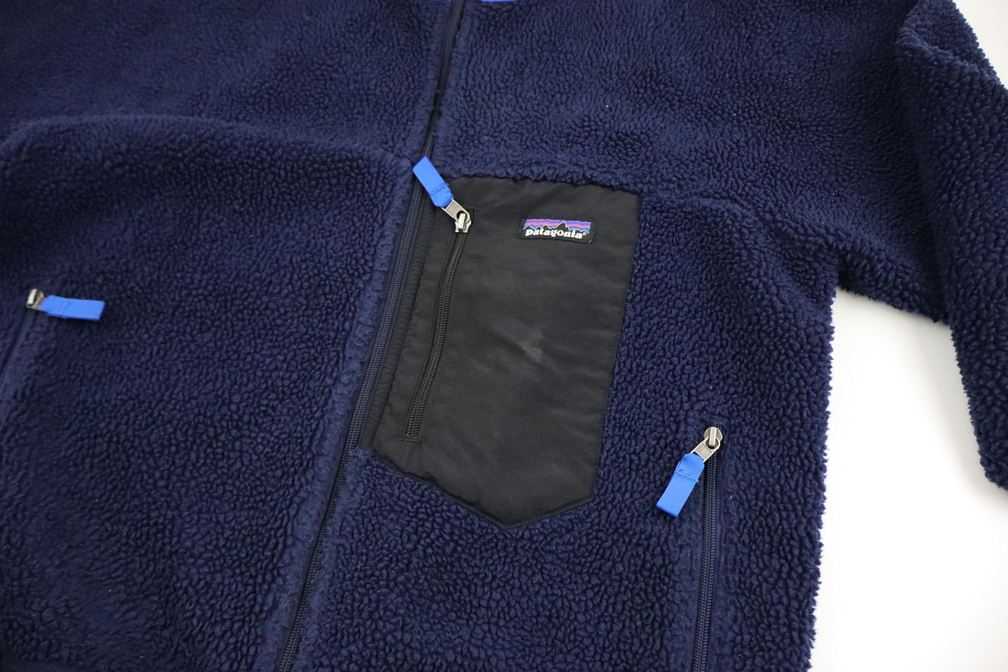 Carhartt × Patagonia × Supreme Patagonia Deep Pile Retro X Navy Y2K Fleece Jacket Large Size US L / EU 52-54 / 3 - 3 Thumbnail