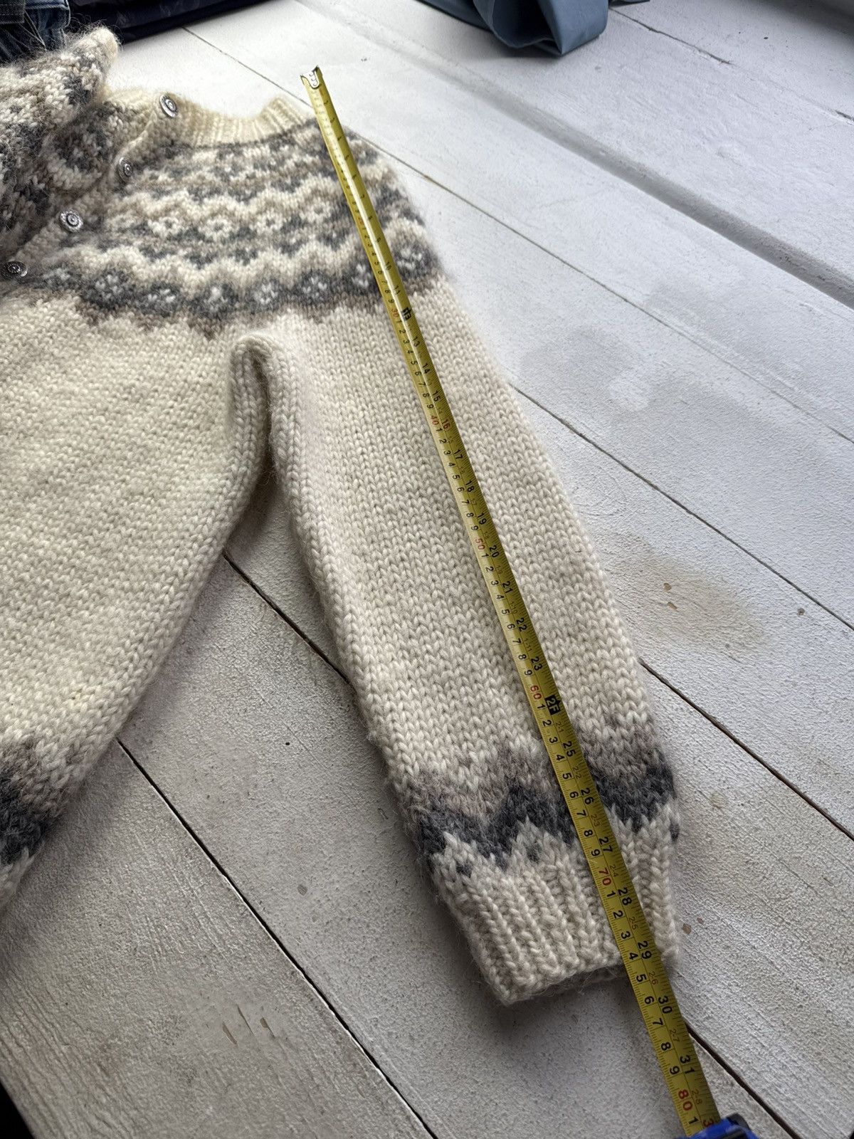 Japanese Brand Retro Vintage 90s Hilda Ltd Nordic Fair Isle Wool Cardigan Size US L / EU 52-54 / 3 - 13 Thumbnail
