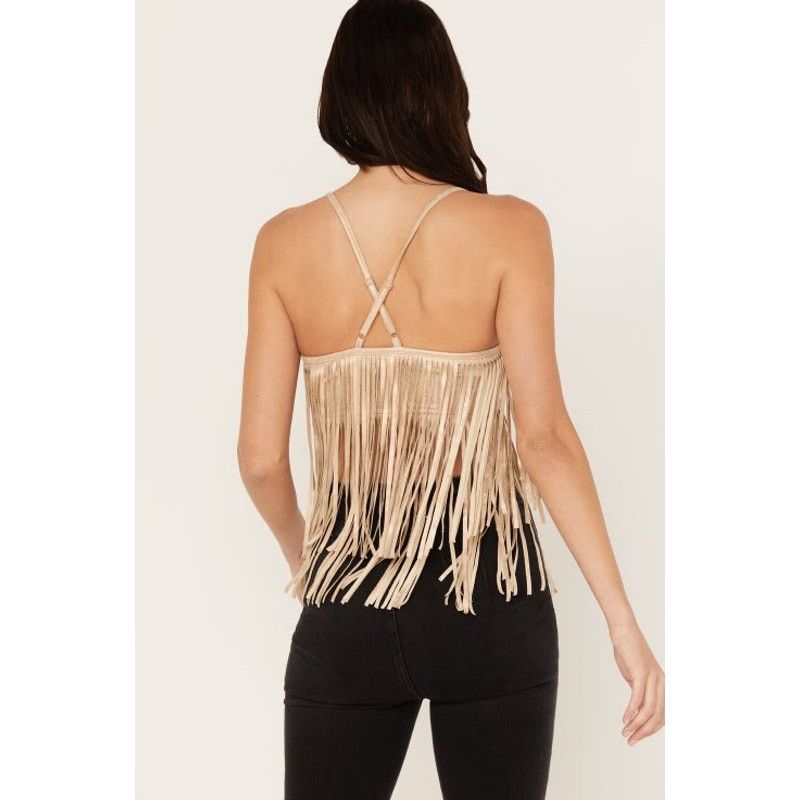 Other Shyanne Women's Cropped Fringe Tank Top - Size Small Size S / US 4 / IT 40 - 5 Thumbnail