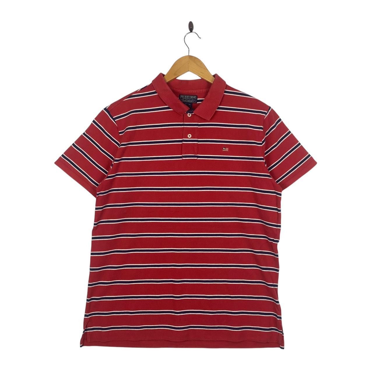 Vintage Vintage POLO JEANS COMPANY Ralph Lauren Striped Size US XL / EU 56 / 4 - 1 Thumbnail