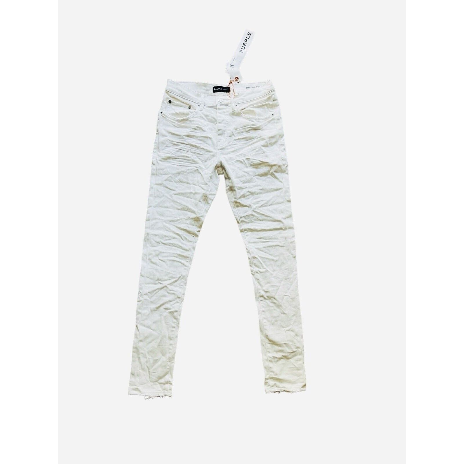 image of Jeans Mens Slim Fit White P001 Size 30/30