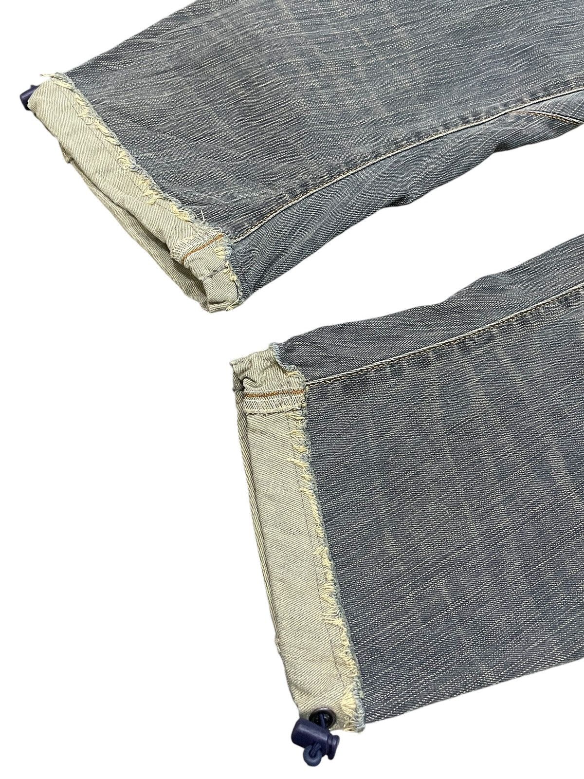 Edwin × Hysteric Glamour Edwin XV-Function Boro Heavy stitched Spiral Cropped Jeans Size US 34 / EU 50 - 18 Thumbnail